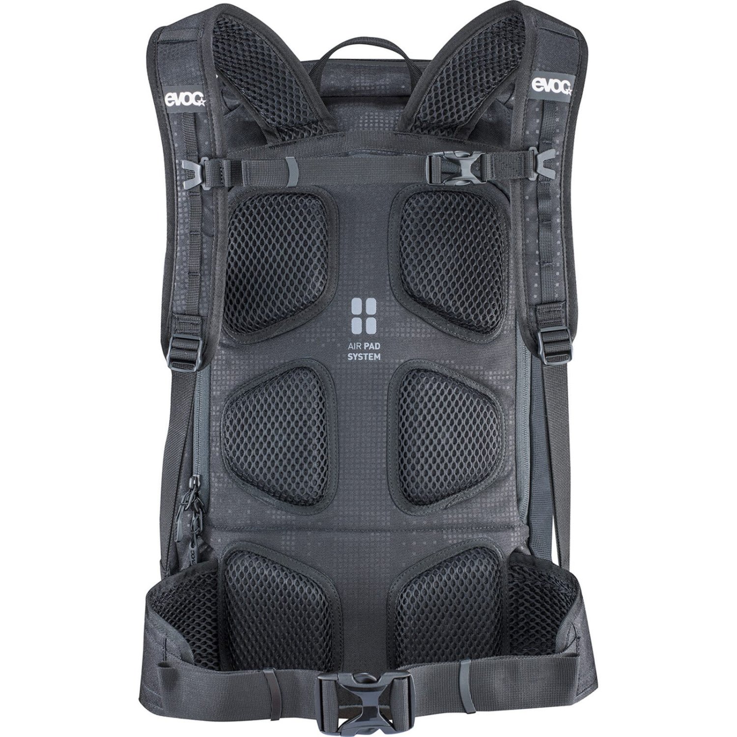 Rucksack, Belüftung, Gepolsterte Rückenpartie, Mesh-Pads, Riemen