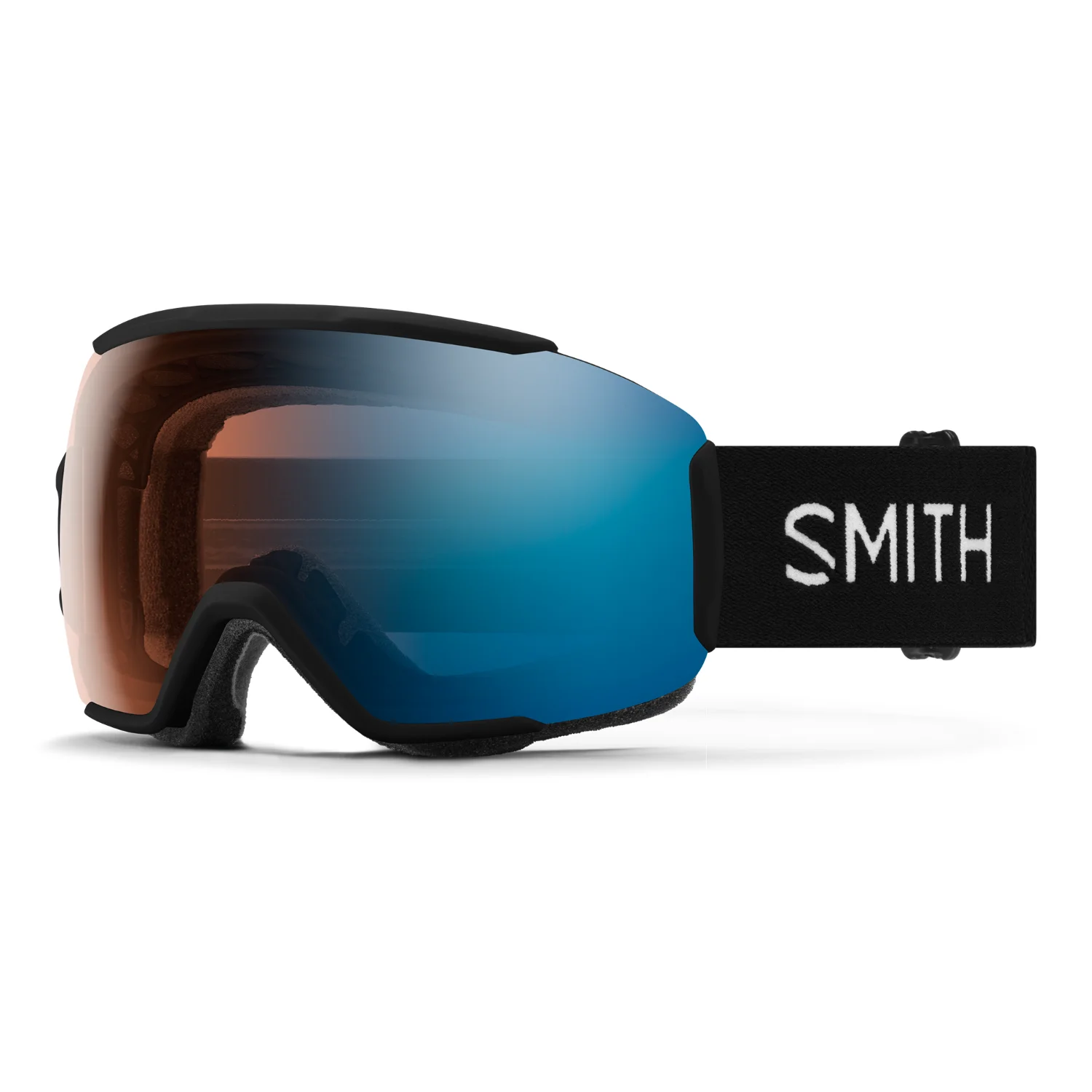 Skigoggles, Snowboard goggles, RGB lens, Glasbrille, Brille mit Stirnband, Snowbrille, Schneebrille, blaues Glas, braunes Glas, Träger mit SMITH