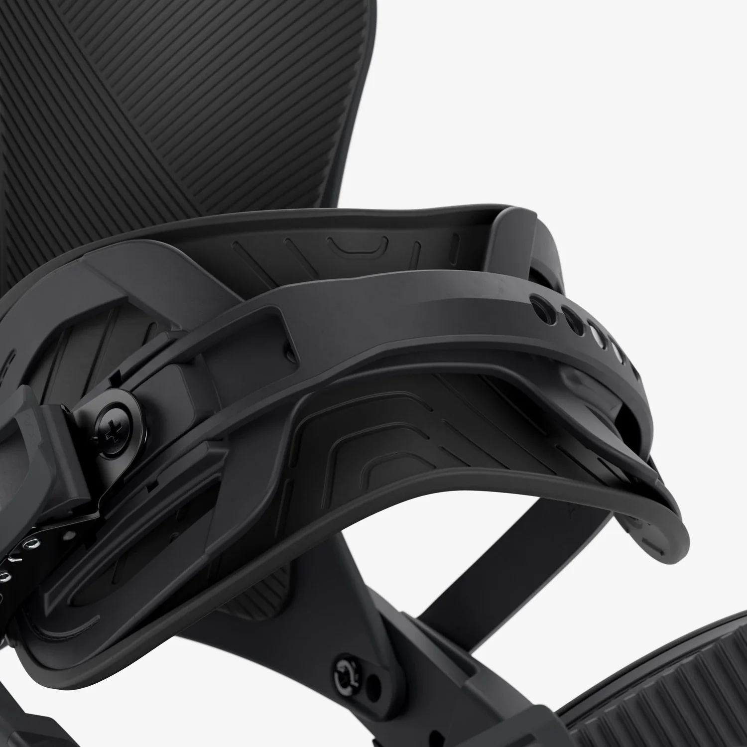 Force Team Snowboardbindung, schwarz, Kunststoff, verstellbare Riemen, Highback
