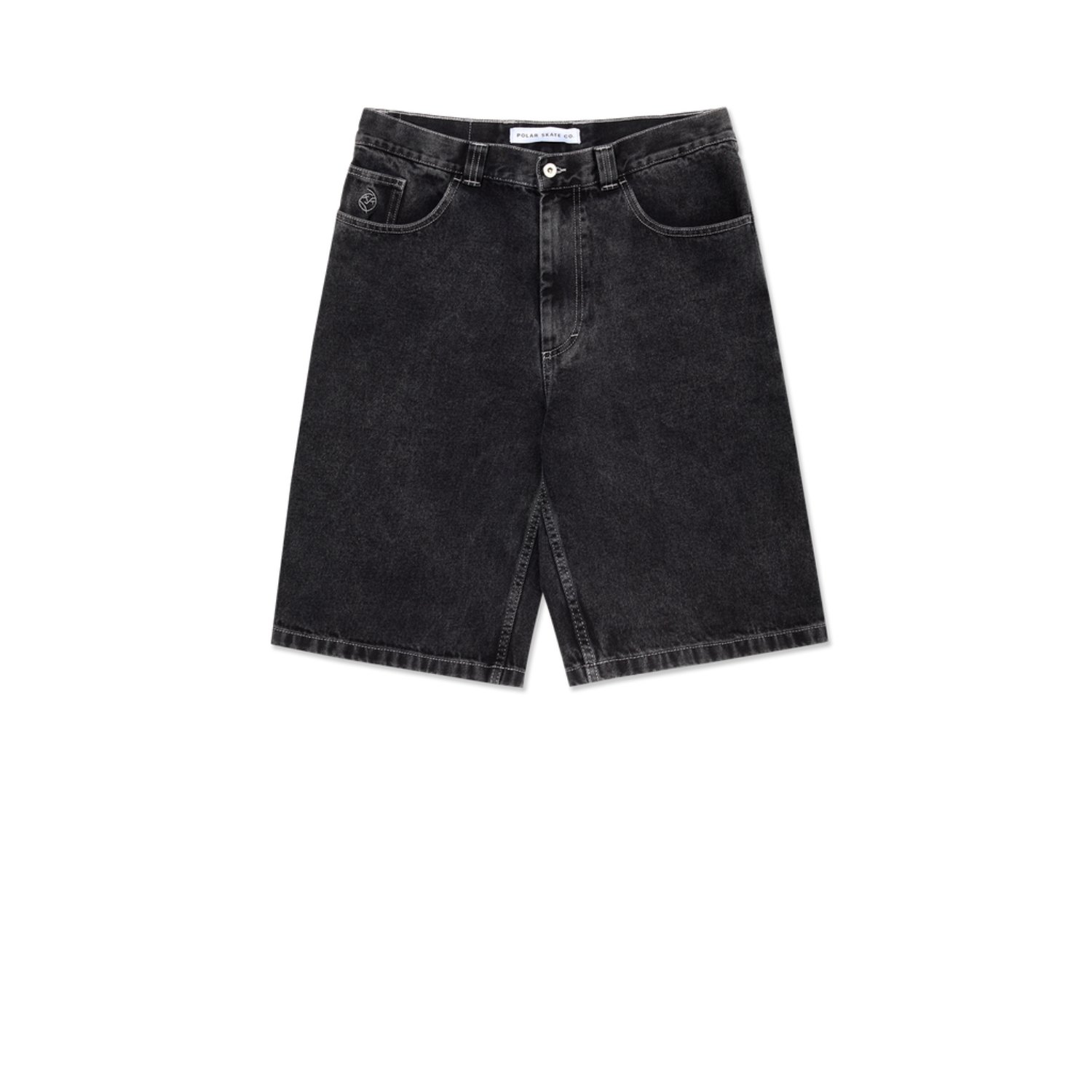 Shorts, Denim, Schwarz, Jeansshorts, Unifarben
