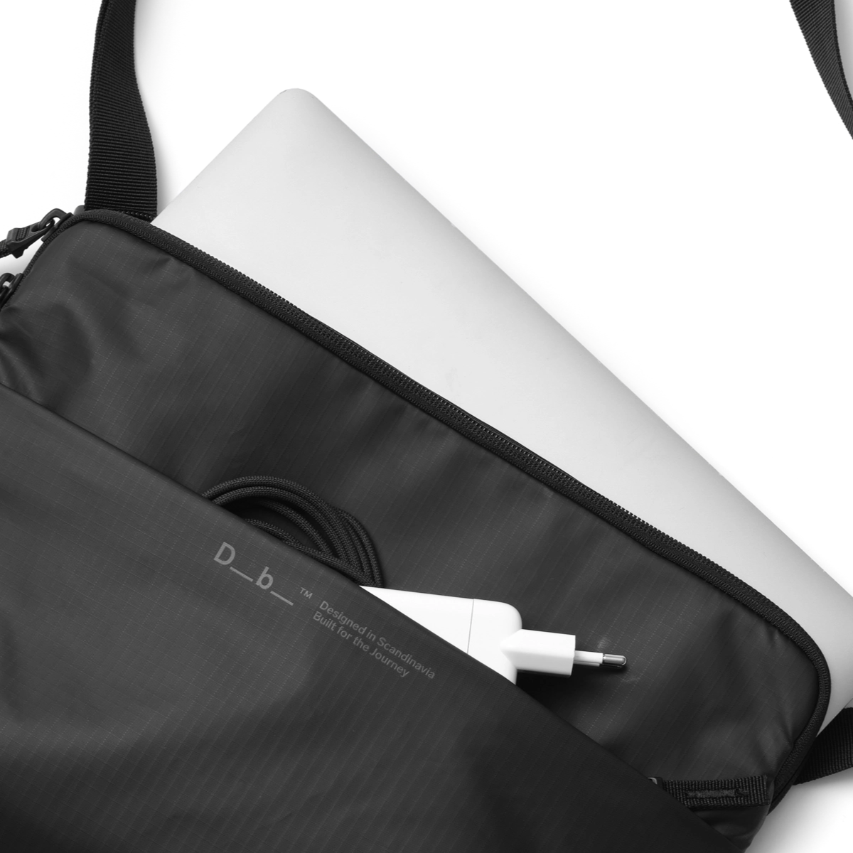 Rucksack, Laptopfach, Schwarz, Reißverschluss, Kabelaufbewahrung
