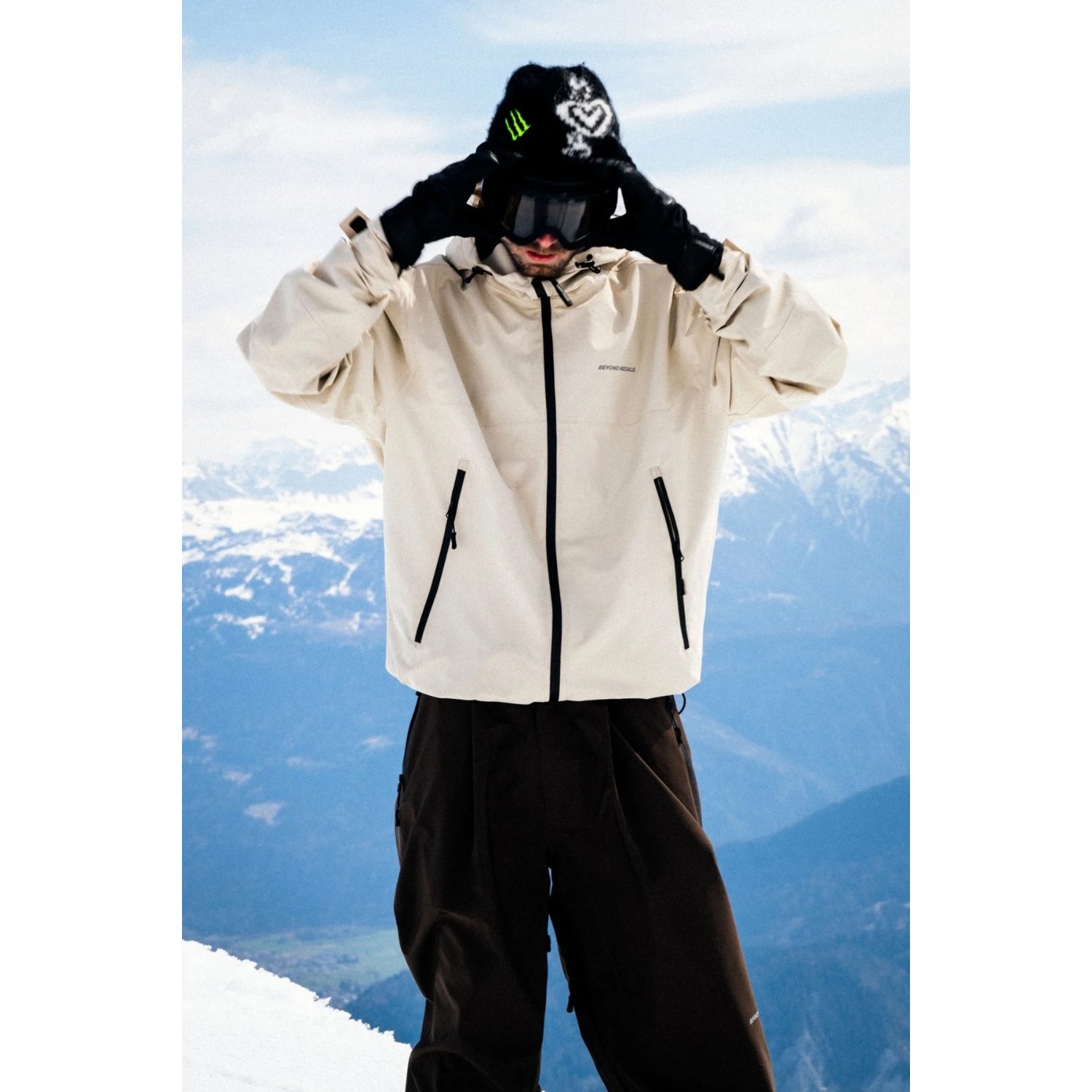 Park Jacket 2L Jacke, Anorak, Beige, Reißverschlüsse, Ski, Skijacke, Winter, Outdoor, Herren