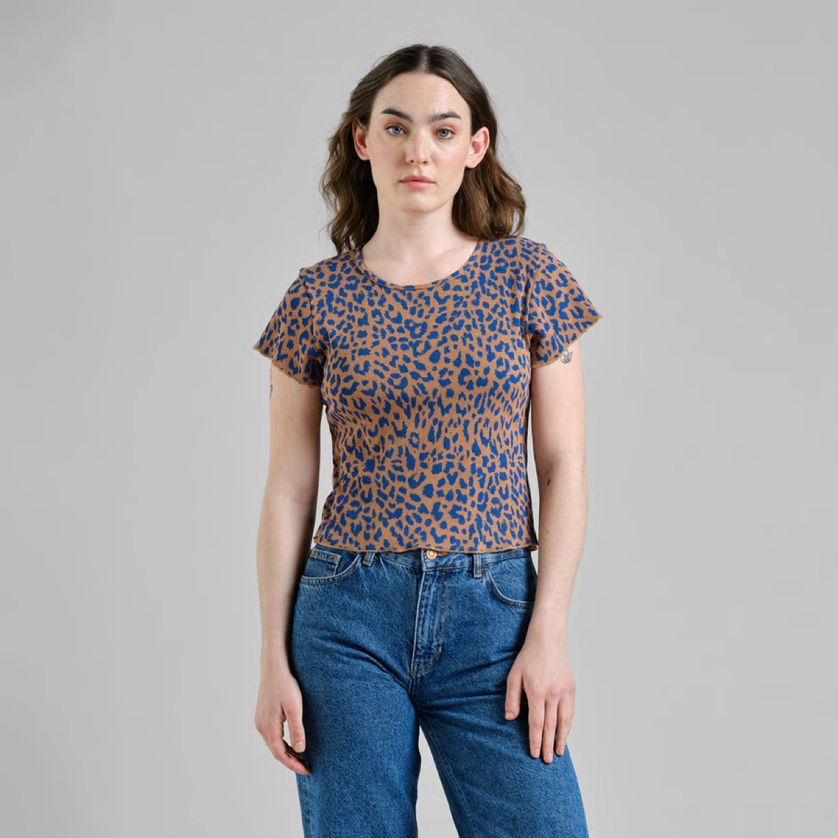 Rib Top Ven Leopard Light Rib Top Ven Leopard Light