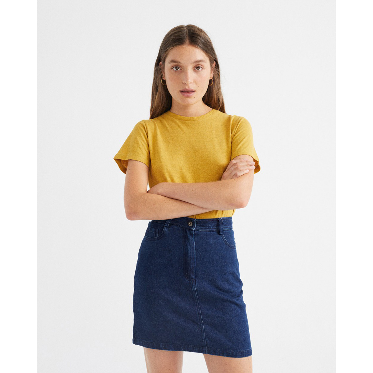 Marsha Hemp Denim Skirt Marsha Hemp Denim Skirt