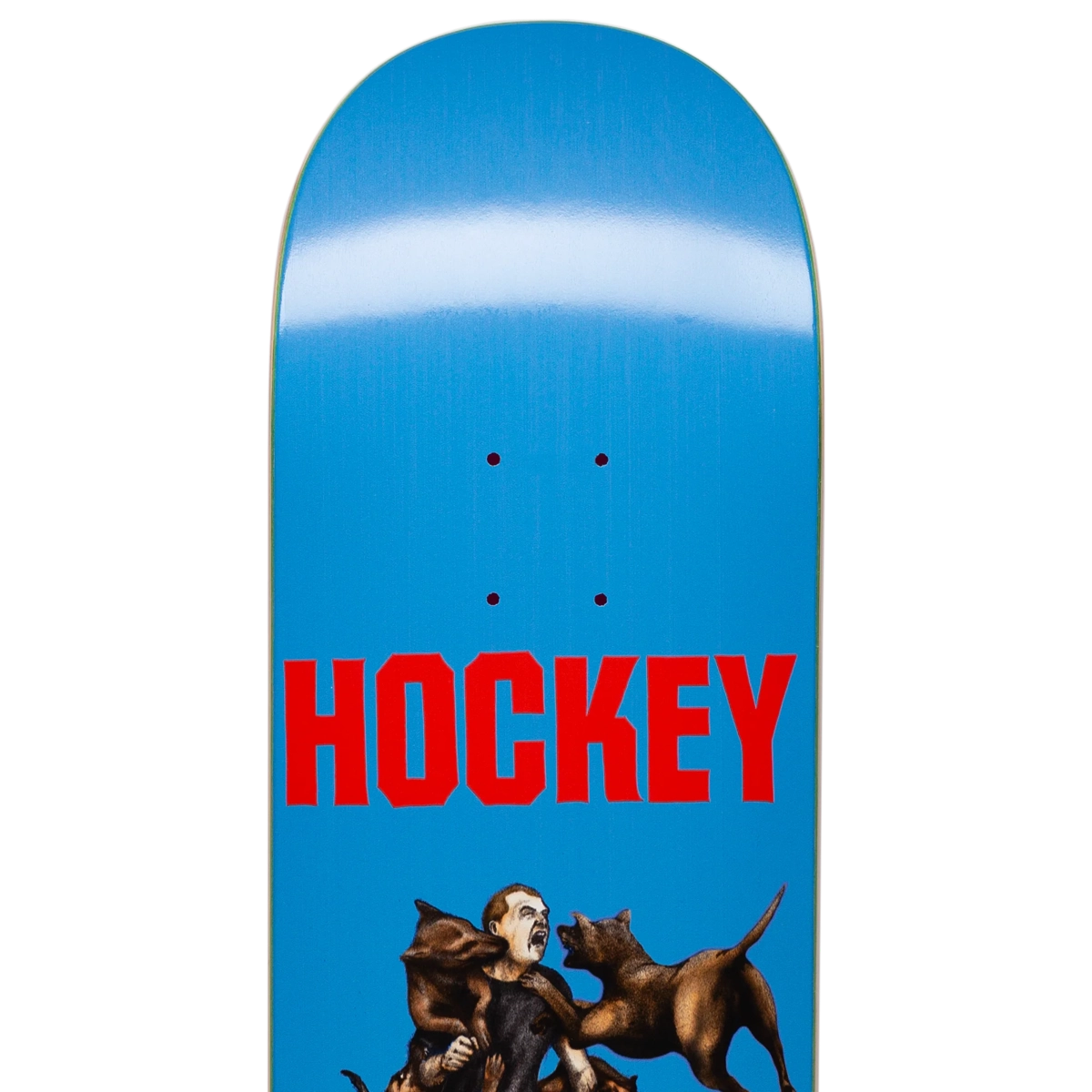 skateboard, bleu, planche, graphisme, dogs