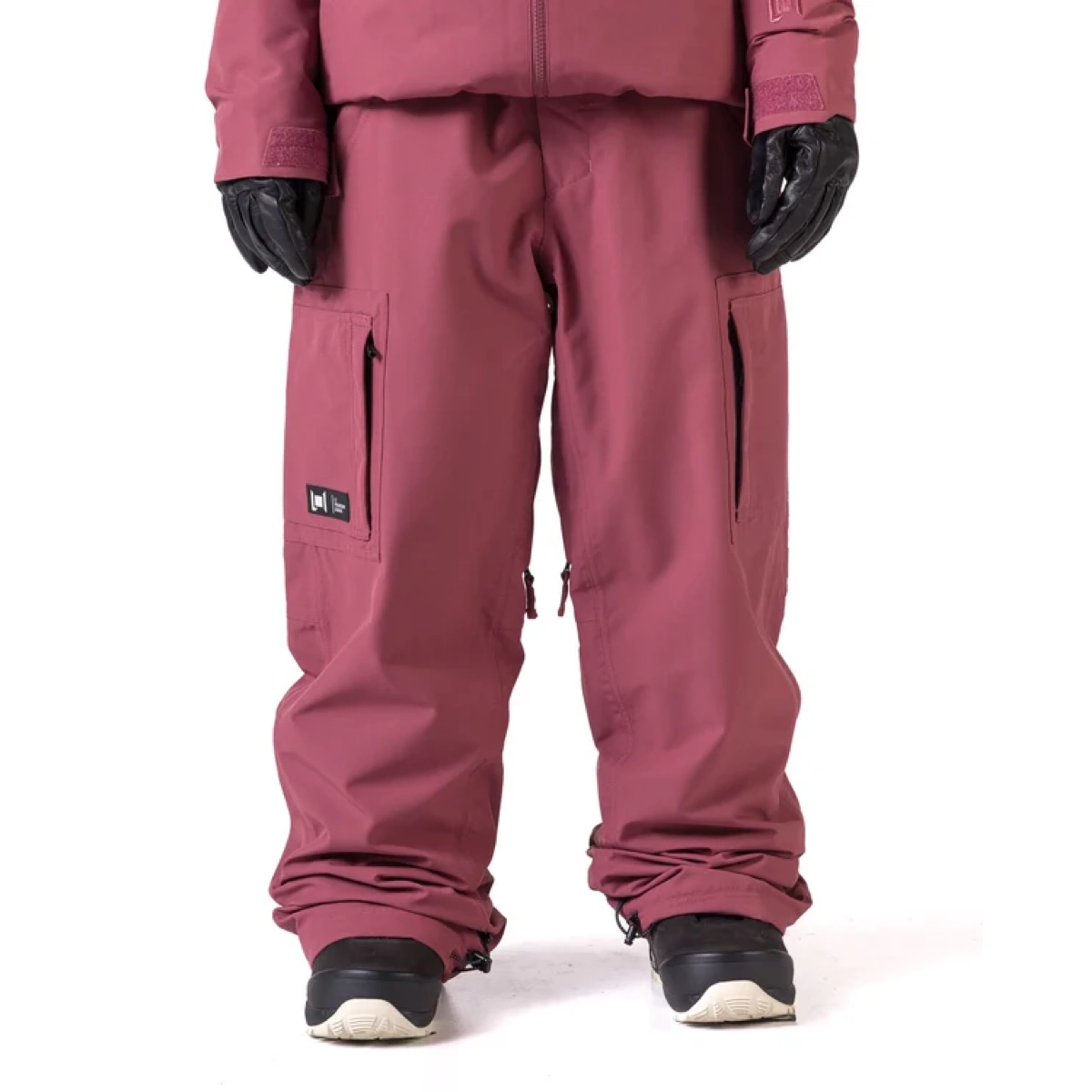 Fairfield Cargo Pant Pantalons de snowboard, pantalons, poches cargo, imperméables, bordeaux, combinaisons, pantalons de ski, pantalons de snowboard, poches cargo, tissu coupe-vent