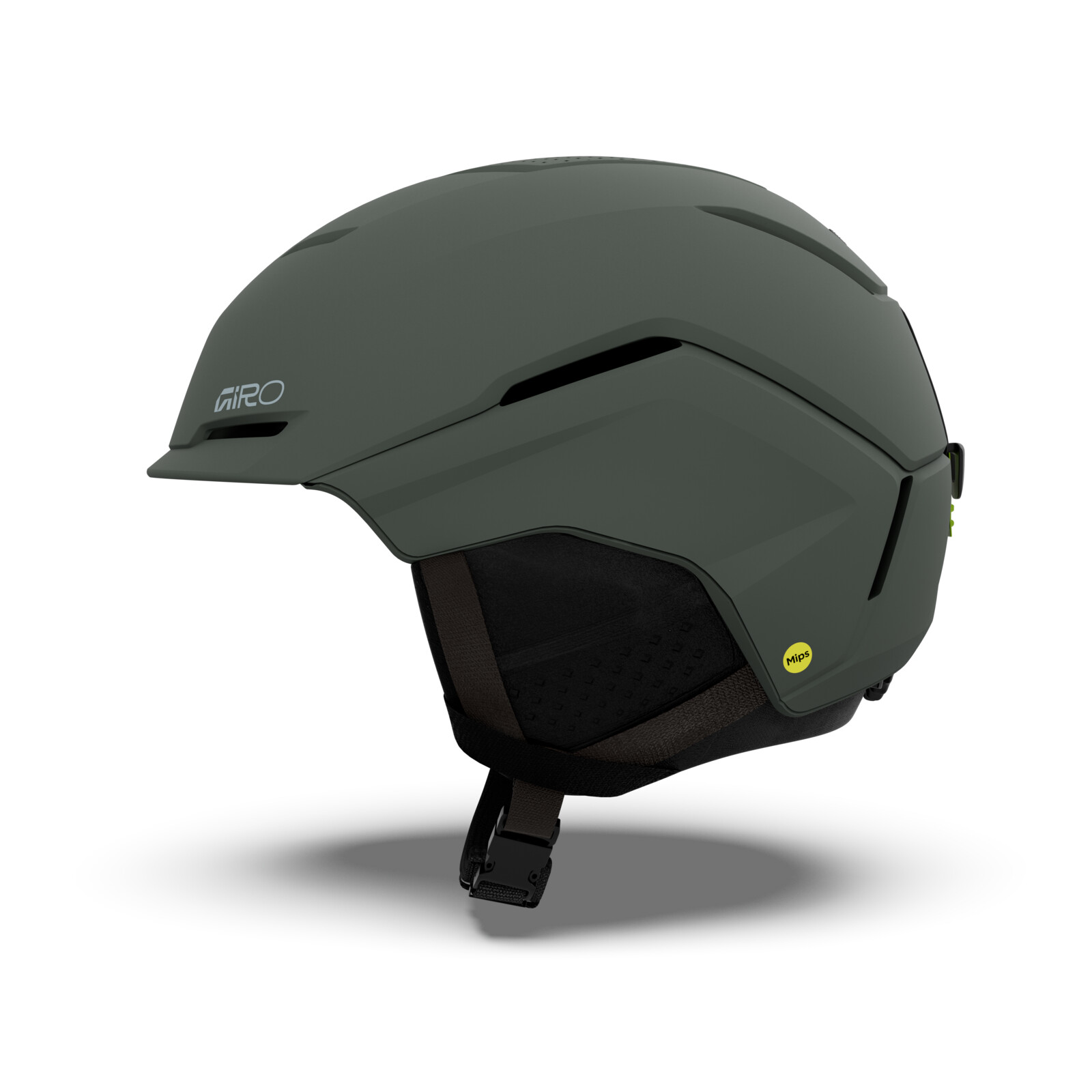 skihelm, Fahrradhelm, grüner Helm, MIPS, verstellbares Riemen