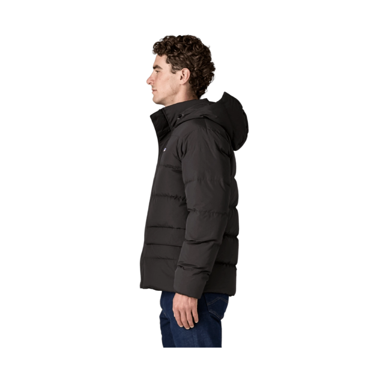 M'S Sisar Down Hoody Jkt Veste d'hiver, doudoune, capuche, noire, coupe droite