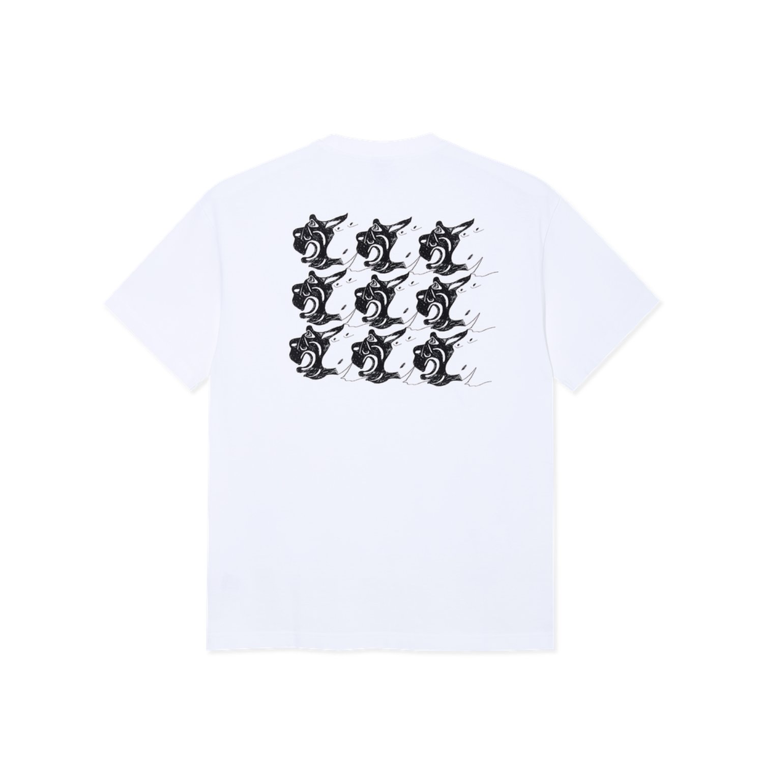 T-shirt, imprimé, logo Dragon, blanc, manches courtes