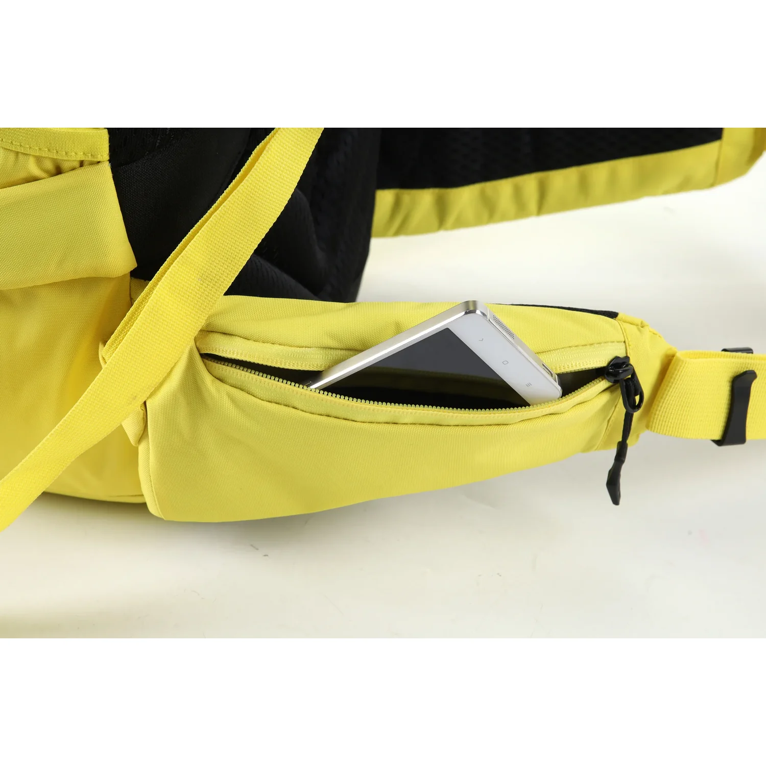 Bauchtasche, Gelb, Reißverschlussfach, verstellbarer Gurt, Handyfach