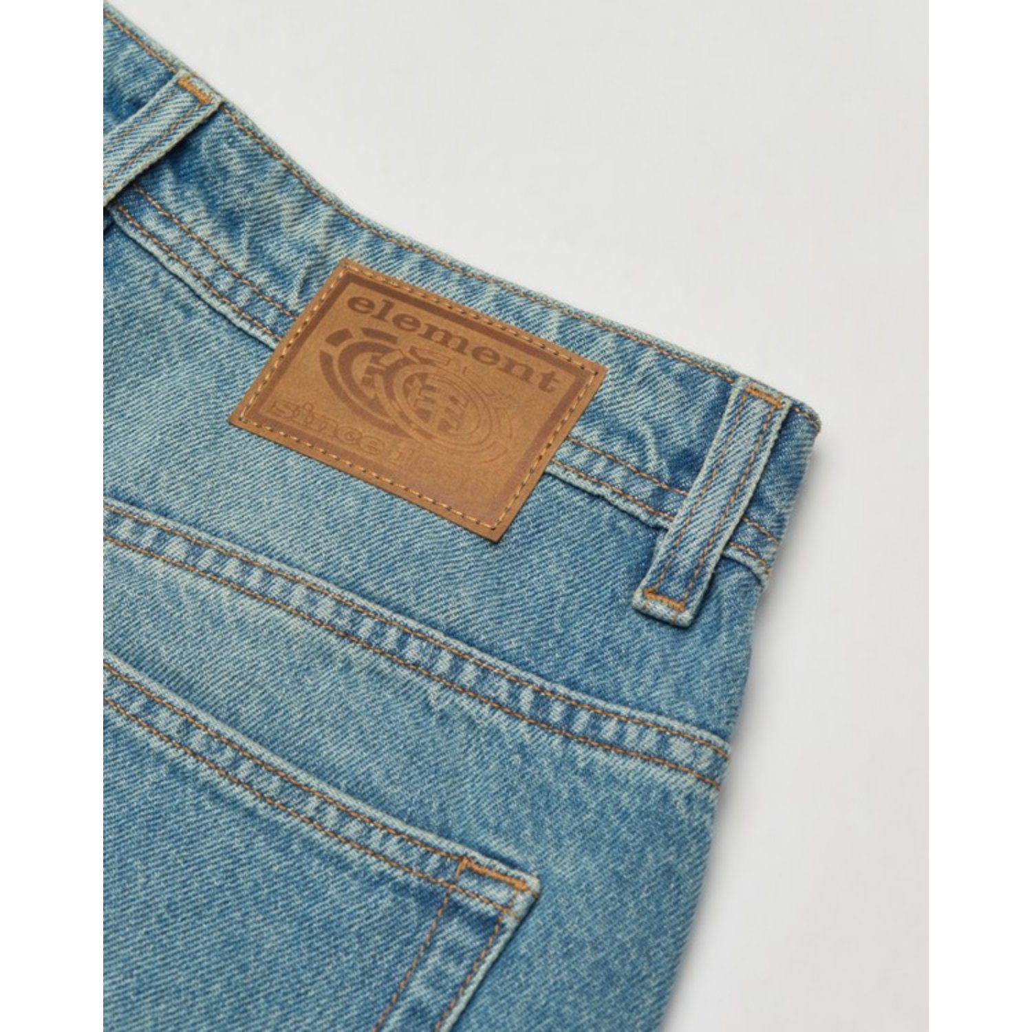 365 Denim W Jeans, denim, poche arrière, patch en cuir, bleu