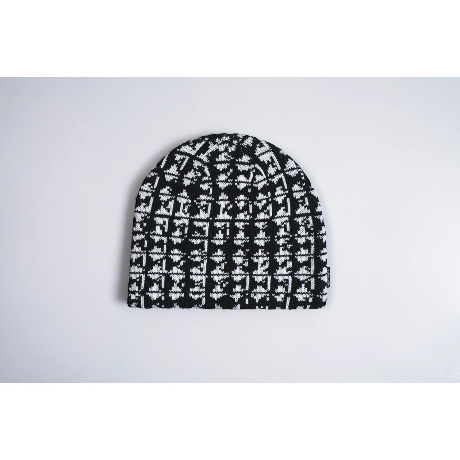 Strickmütze, Schwarz-weiß, Strickmuster, Wintermütze