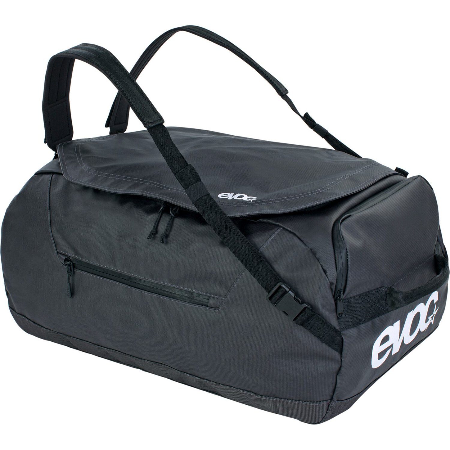 Sporttasche, Duffel, Reisetasche, Nylon, Schwarz