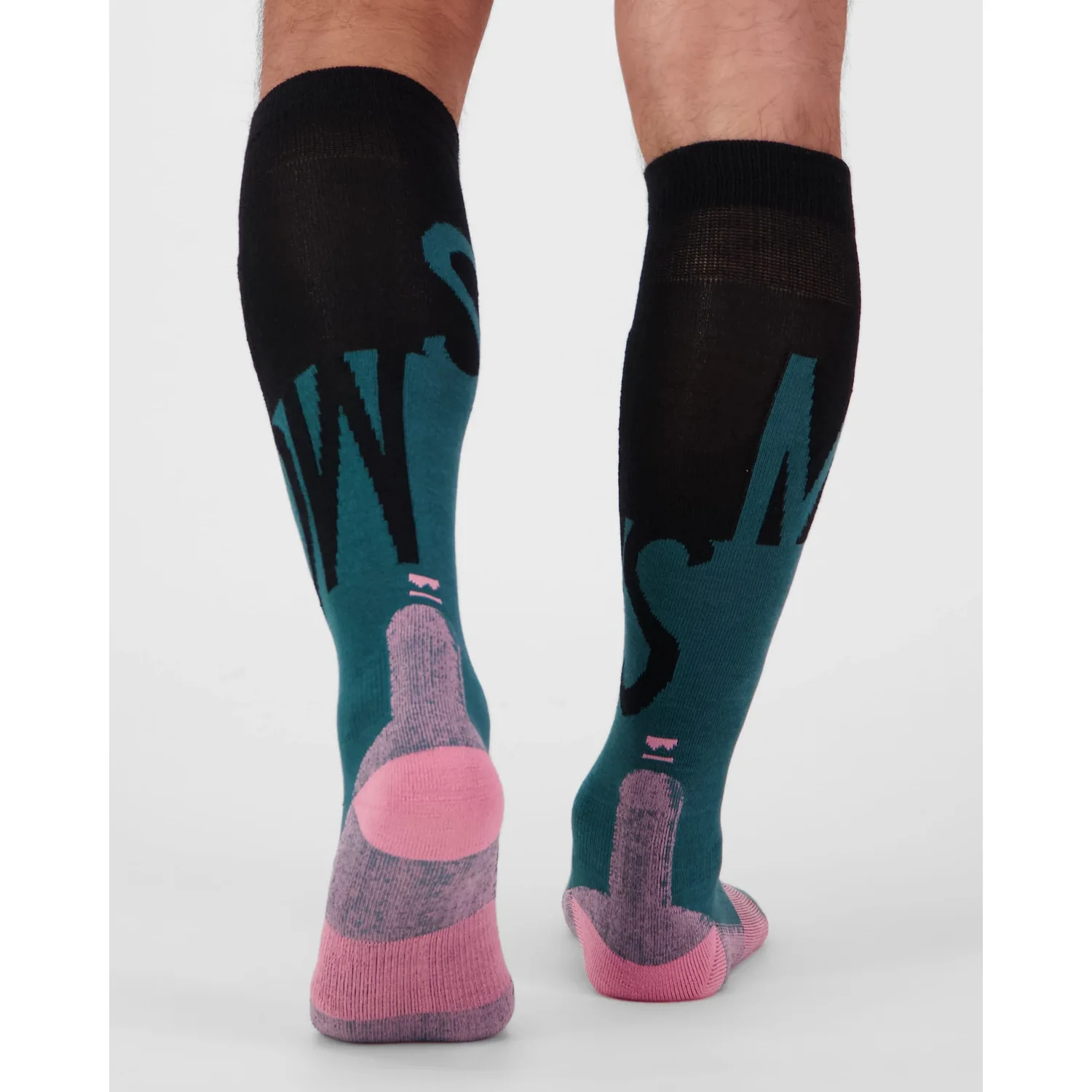 Mons Royale Ultra Cushion Snow Sock Jasper / Black, vue 4