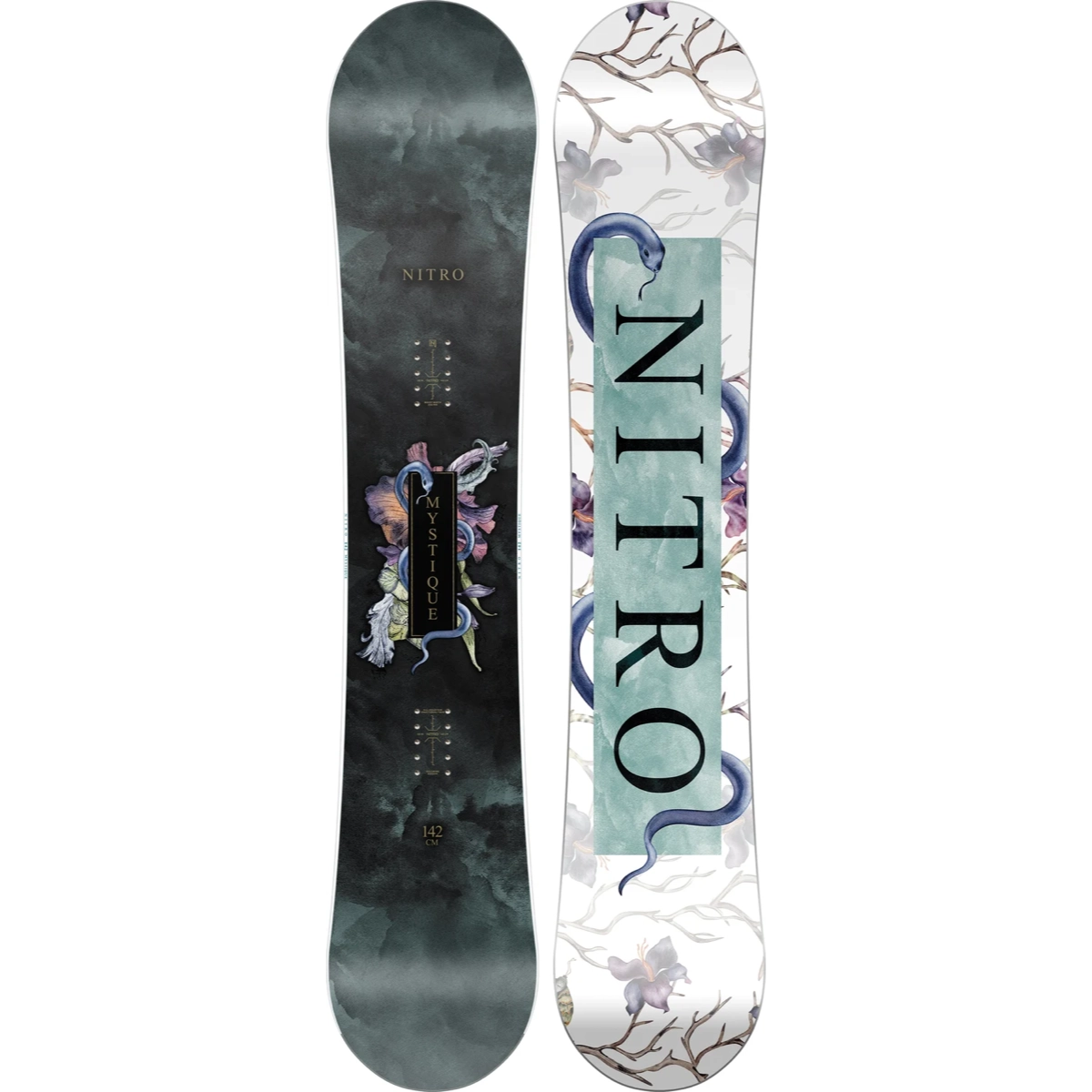 Mystique W's Snowboard, Graphics, Drache, Muster, 420 cm, Snowboard, Twin Tip, Graphic top, Two-tone, Length 142 cm