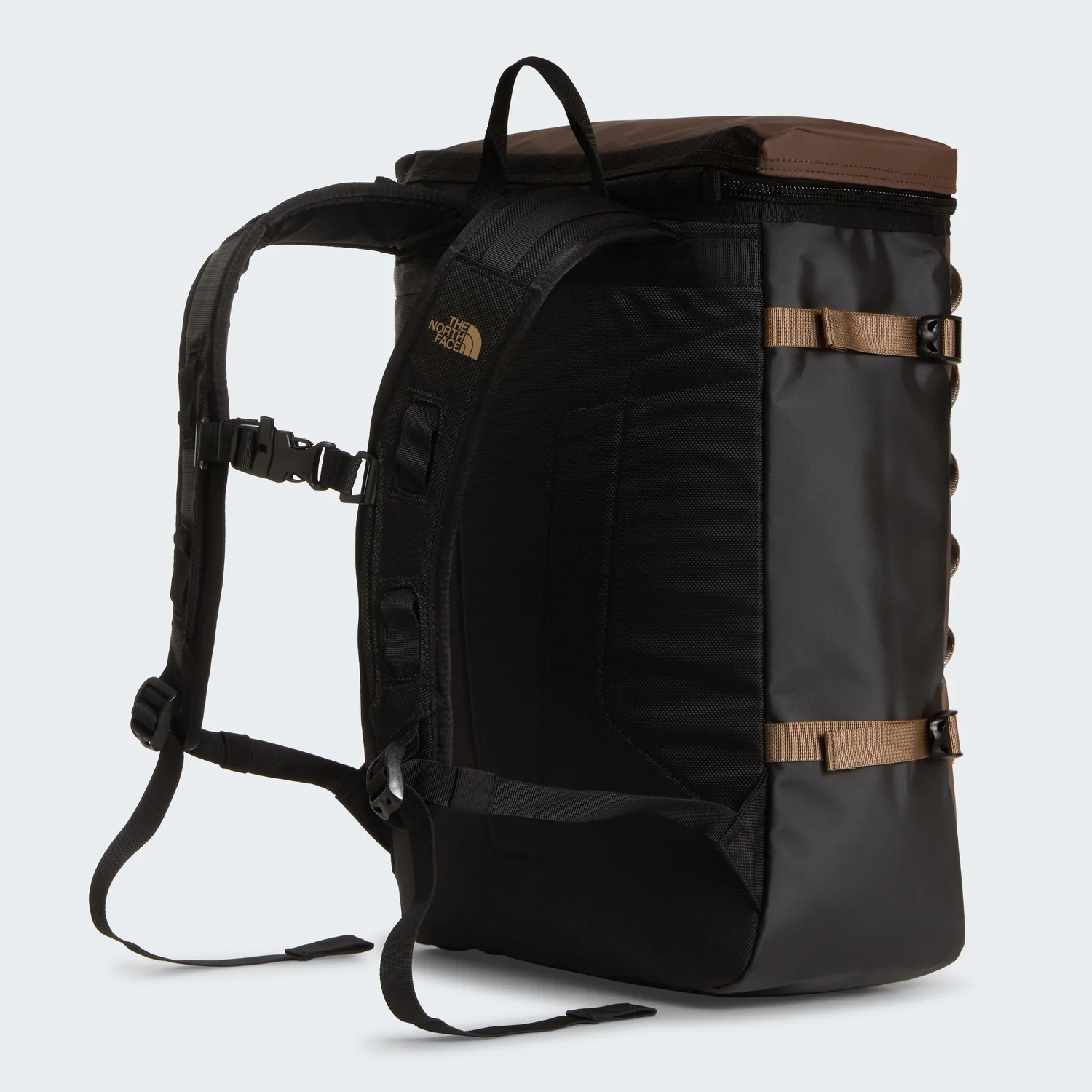 Rucksack, Schwarz, Rolltop-Verschluss, Brustgurt, Seitliche Kompressionsriemen