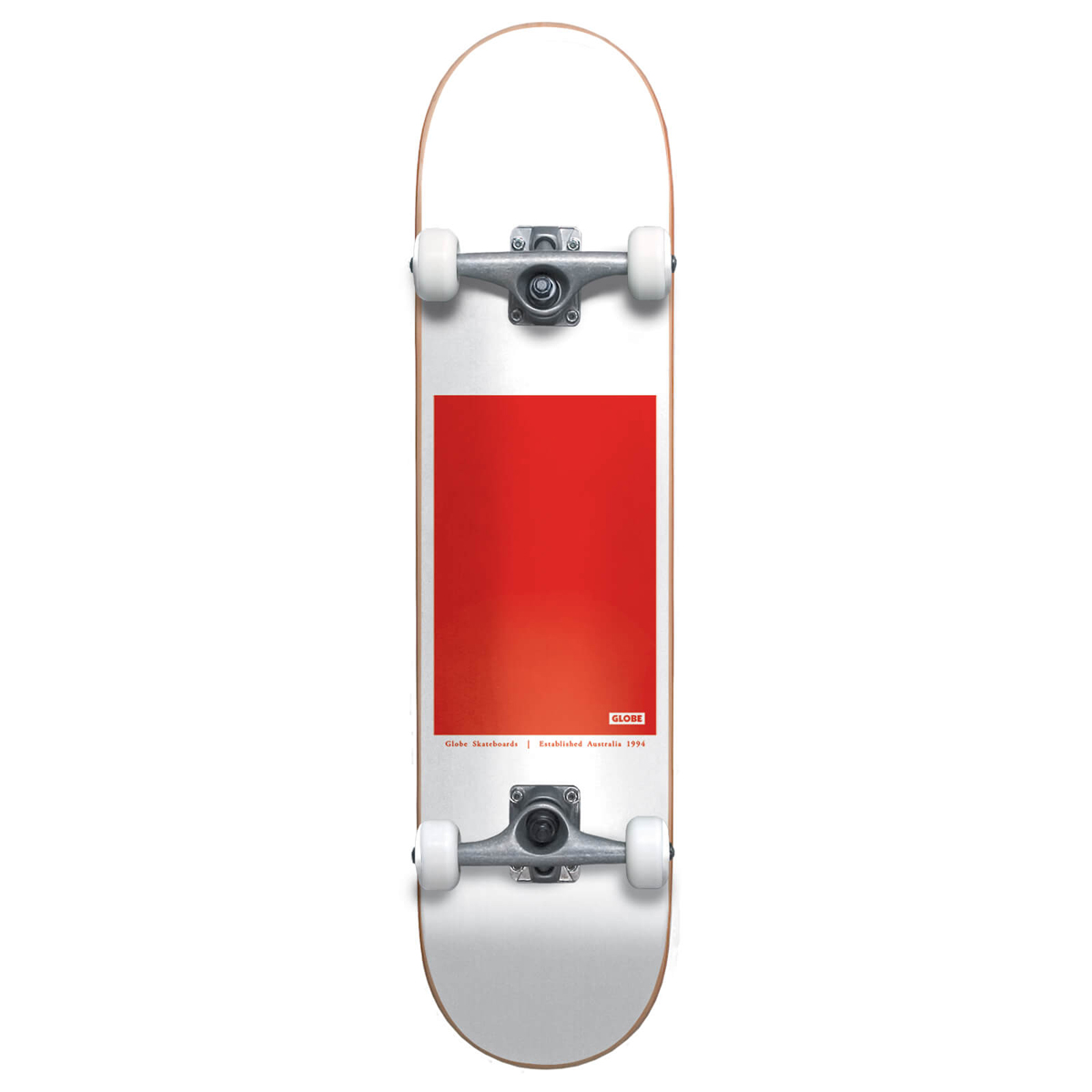 G0 BLOCK SERIF 8" Globe G0 BLOCK SERIF 8" White/Red