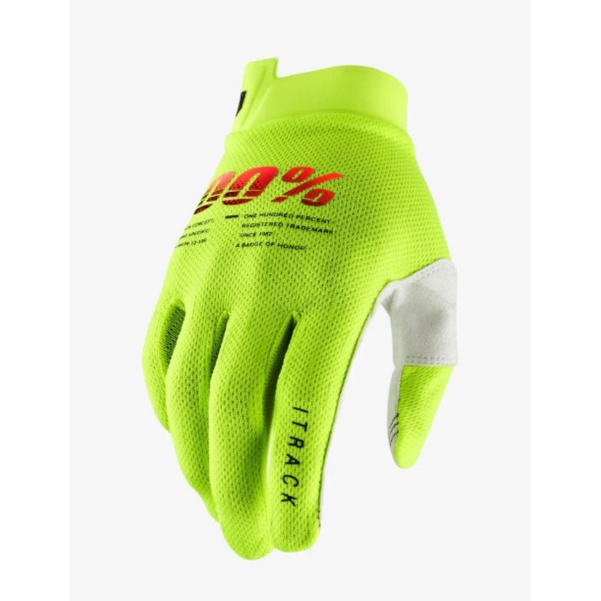 iTrack Youth gloves 100% iTrack Youth gloves Fluo Yellow