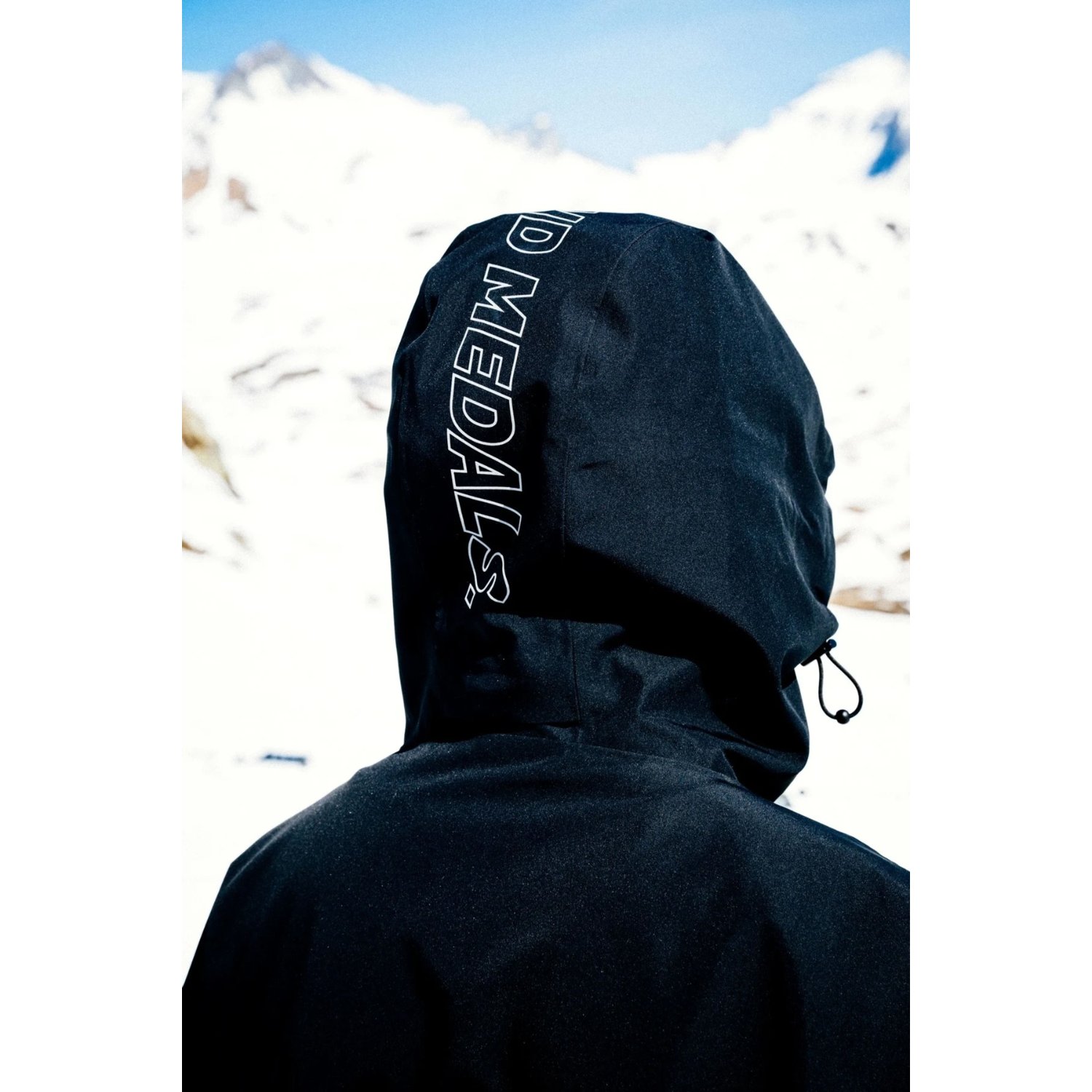 Hoodie, Hooded jacket, Schwarz, Kapuze mit Kordel, Branding-Text