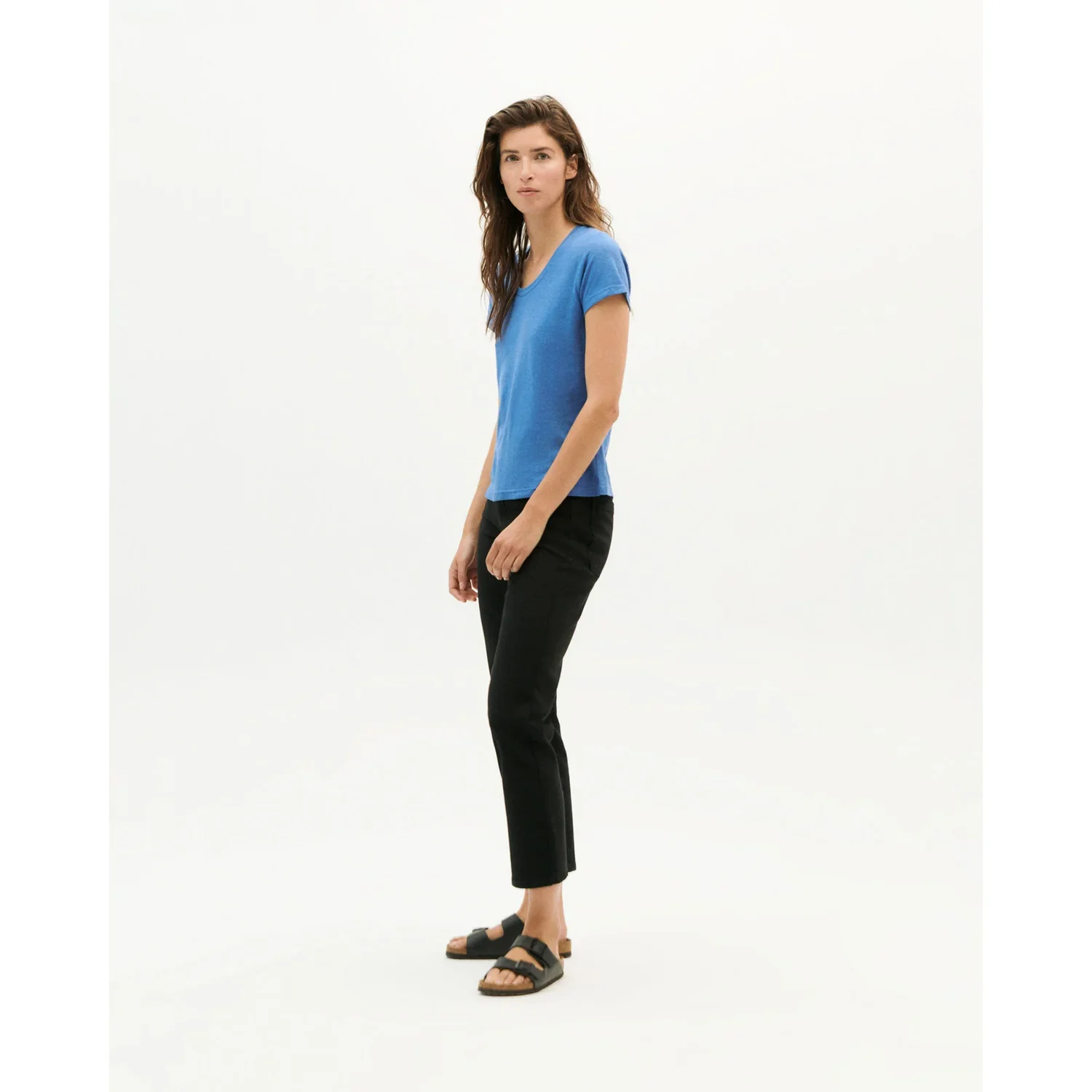 Regina Hemp T-shirt ThinkingMu Regina Hemp T-shirt Heritage Blue, vue 2