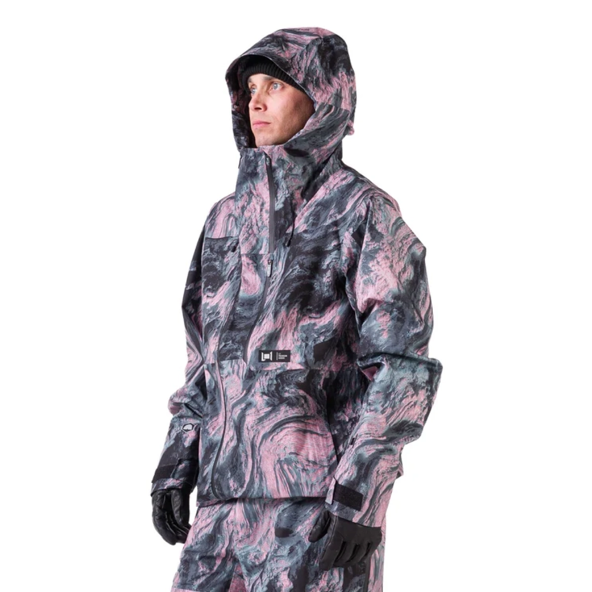 Axial Pro Jacket Veste imperméable, sweat à capuche, veste hardshell, camouflage, motifs, veste, anorak, motif camouflage, coupe-vent, homme