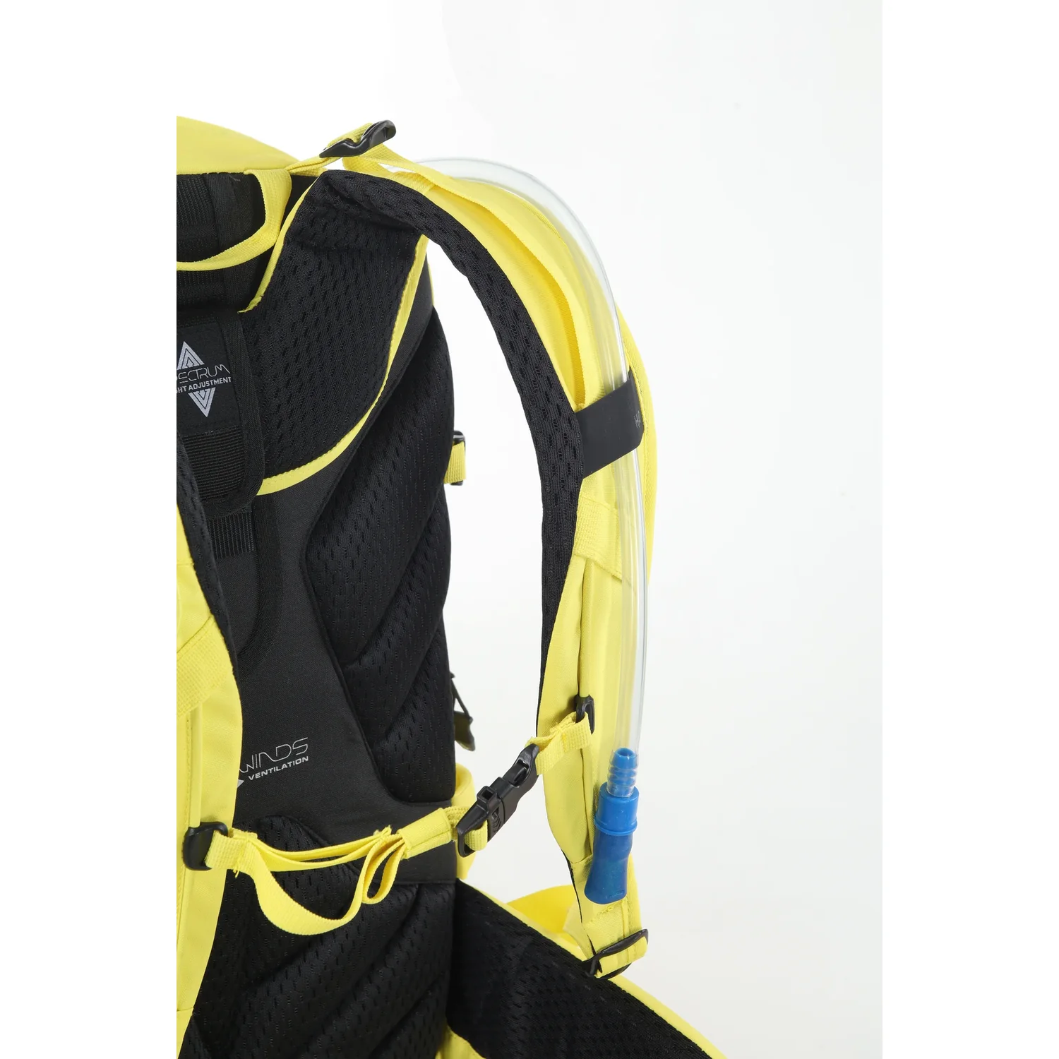 Slash 25 Pro Backpack Wanderrucksack, Trinkblase, Trinkschlauch, Gelb-schwarz, Gepolsterte Träger