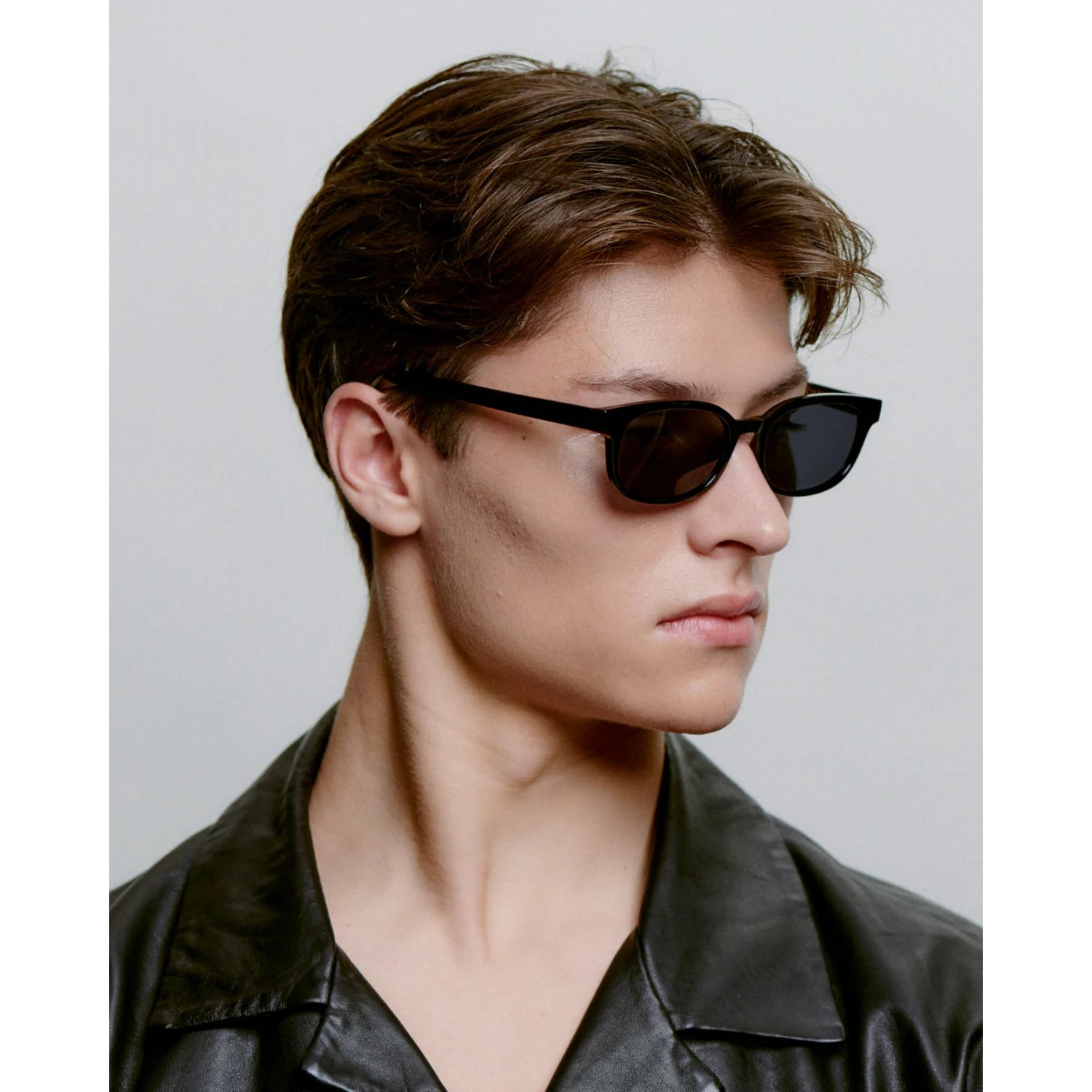 Charlie Lunettes de soleil, lunettes de soleil, lunettes de soleil noires, monture fine, style rétro
