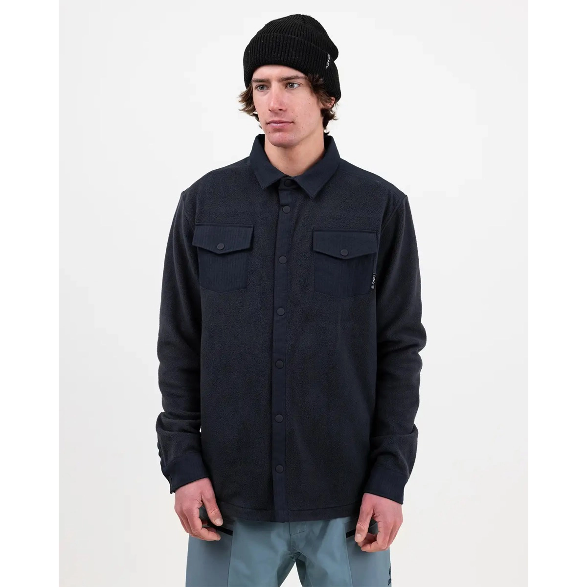 December Rec Fleece Shirt Jones December Rec Fleece Shirt Stealth Black, vue 2