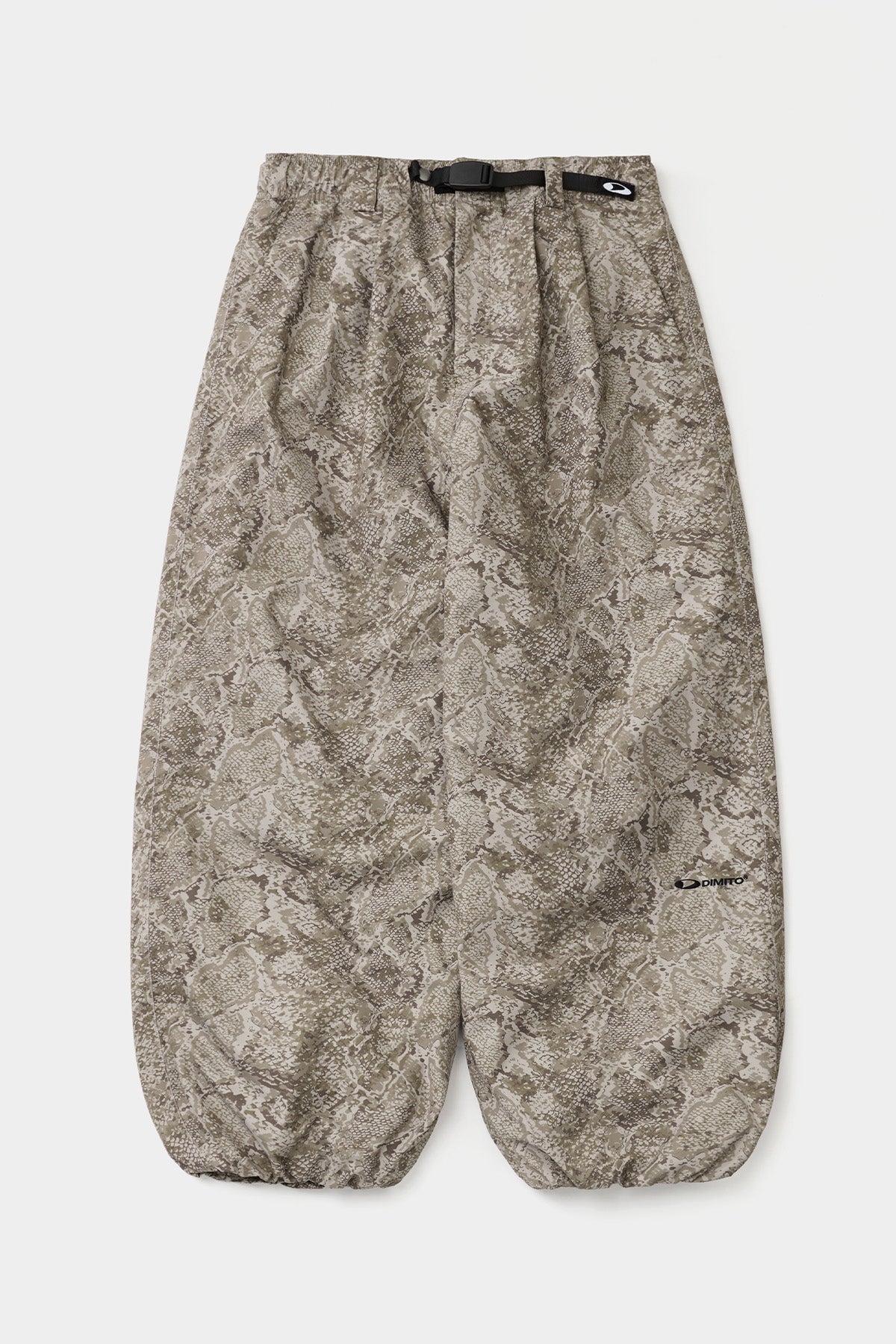 peau de serpent, pantalon, coupe ample, camouflage, softshell