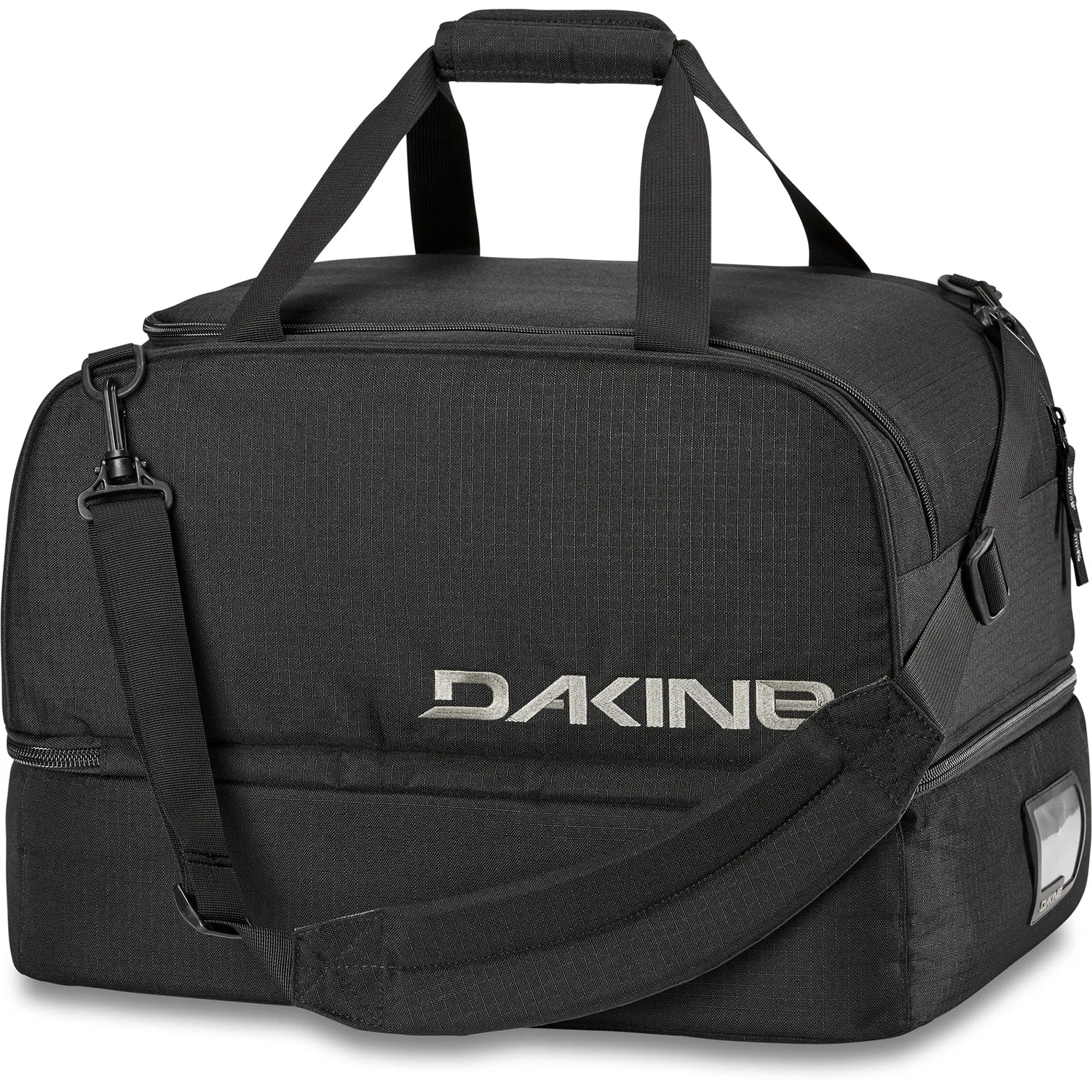 Reisetasche, Schwarz, Textil, Schultergurt, Reißverschluss