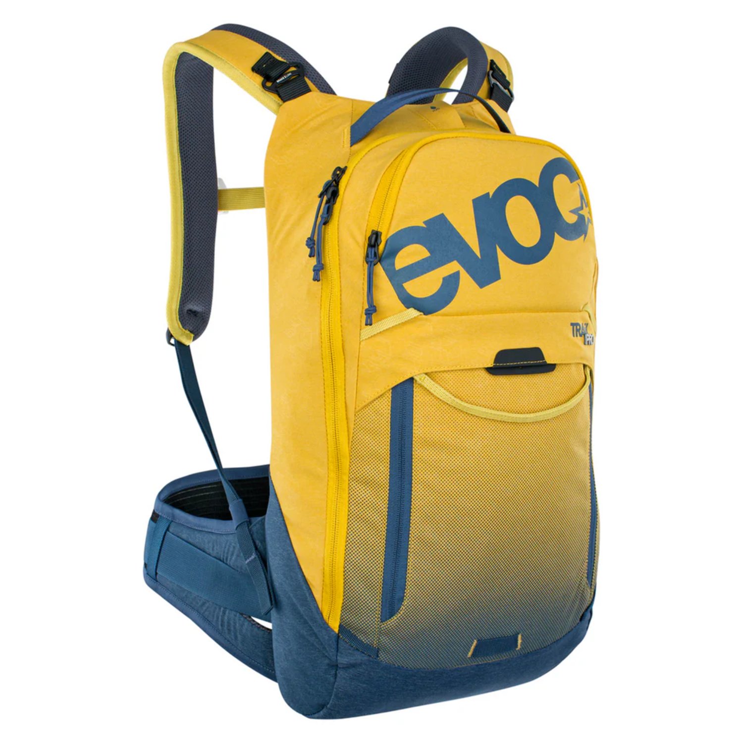 Trail Pro 10L Backpack Sac à dos, sac à dos de jour, jaune, poche en filet, bretelles