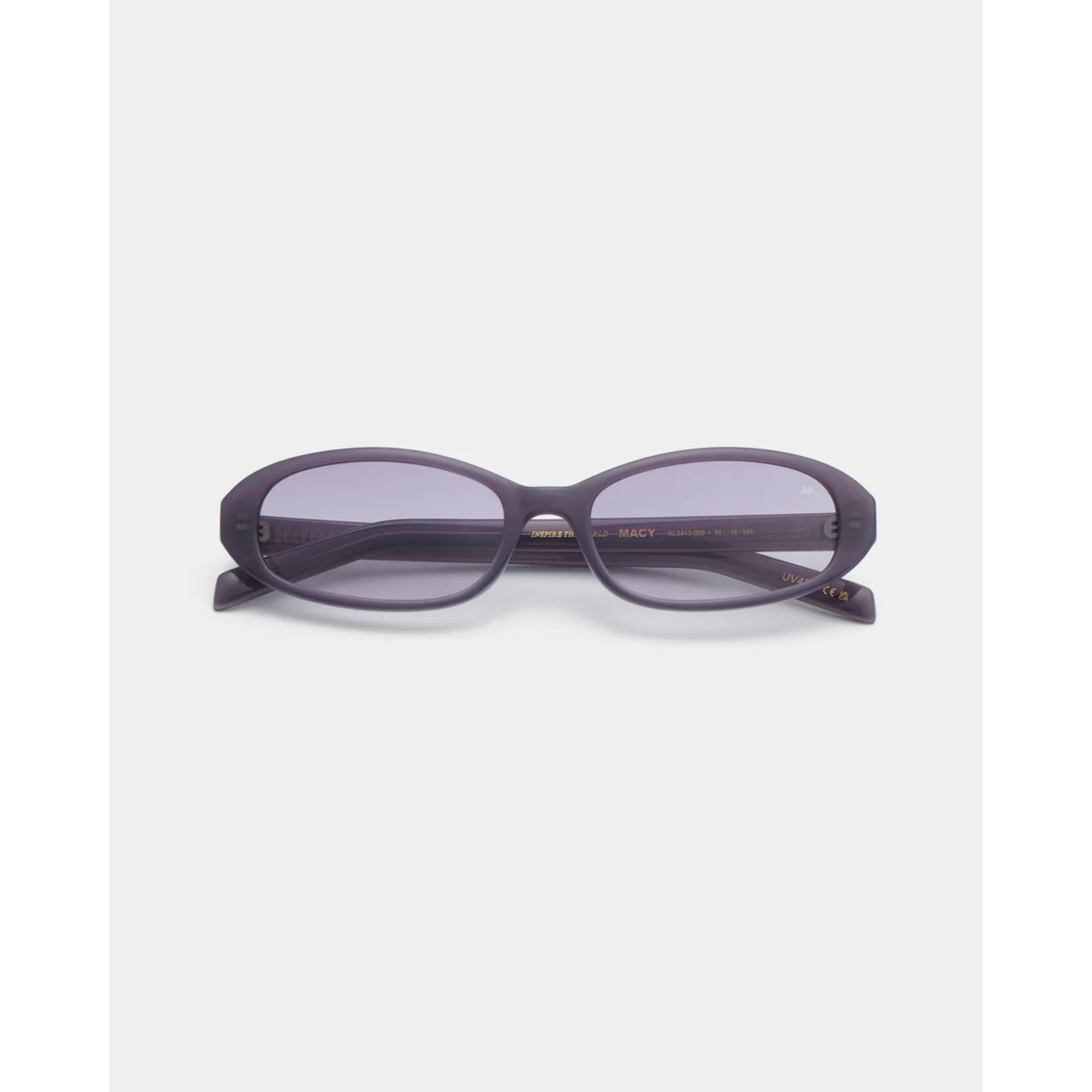 Macy Lunettes, monture en plastique, violettes, protection contre les UVA, design fin