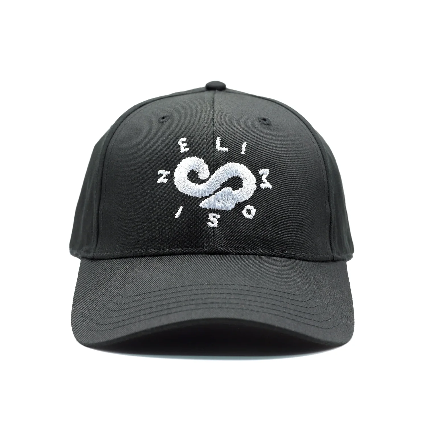 Basecap, Schwarz, Gebogener Schirm, Stickerei, Baumwolle