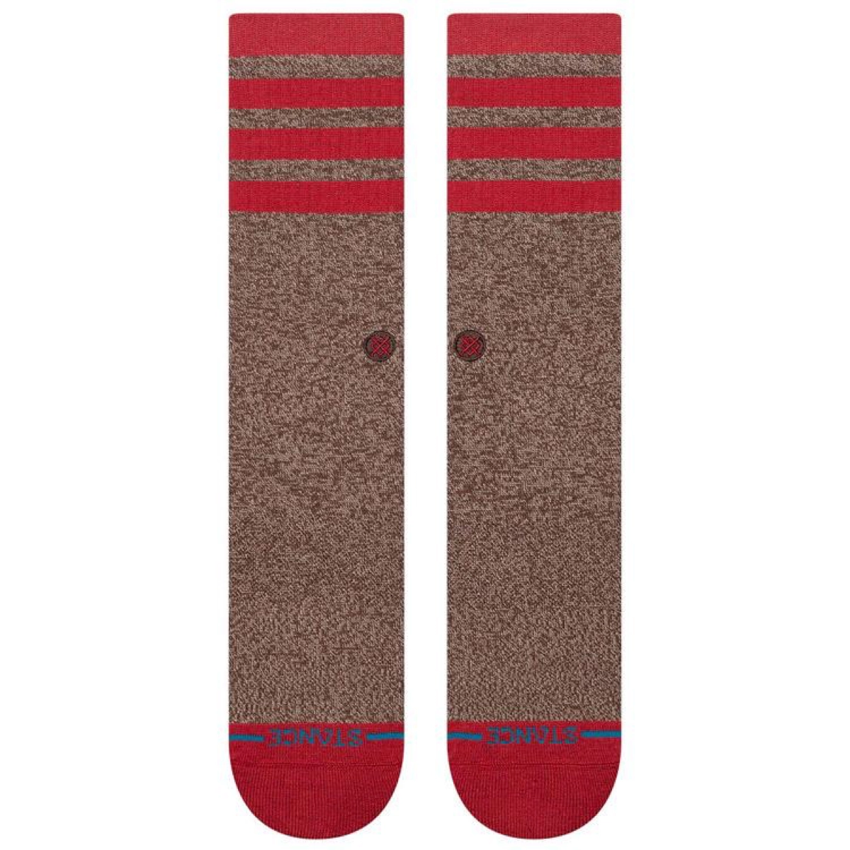 Chaussettes, bas, coton, rouge, rayé
