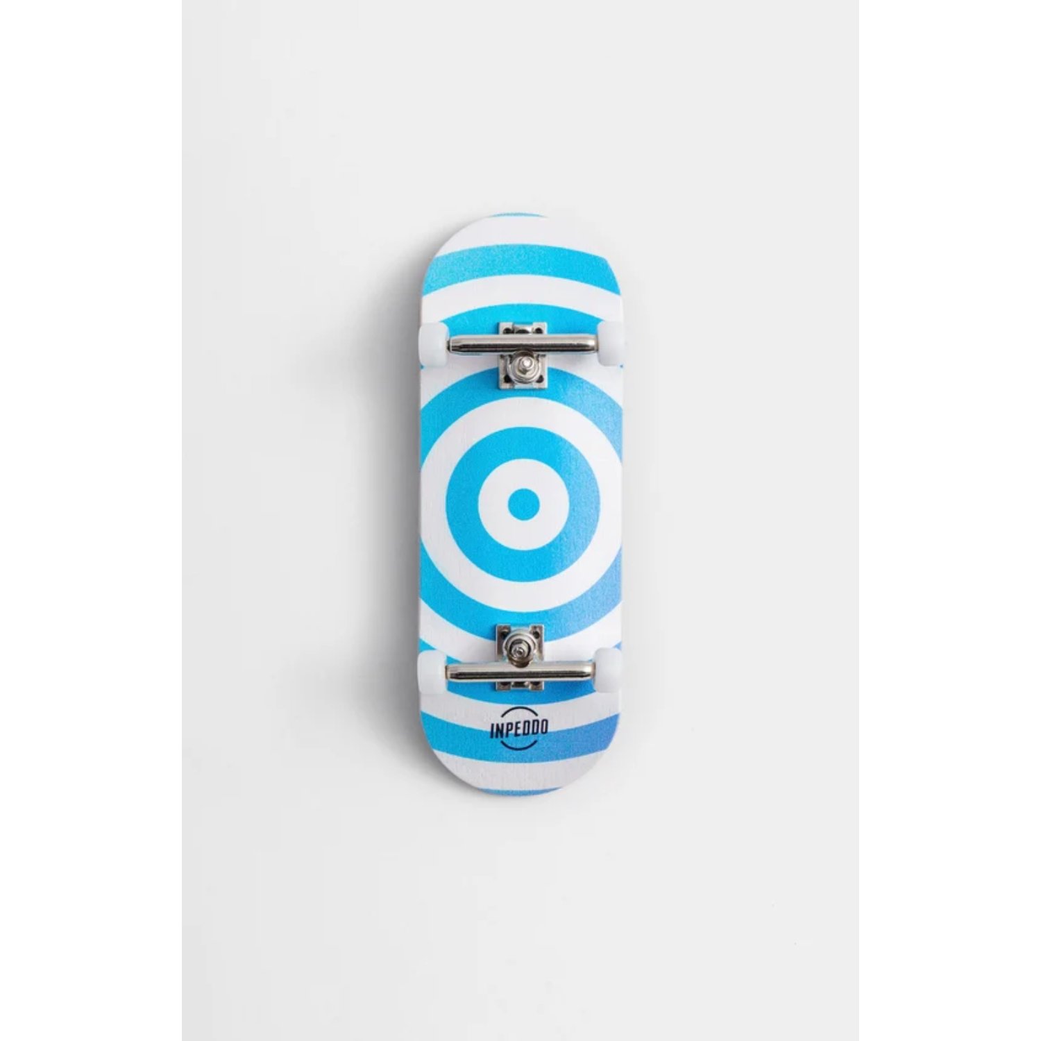 Fingerboard Skateboard, miniature, bleu, motif, roulettes