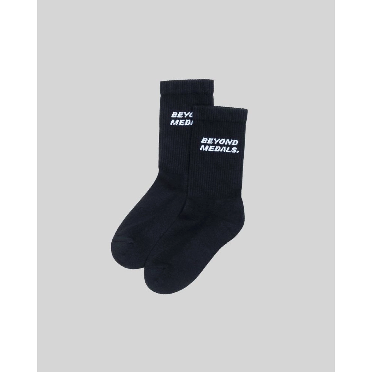 Logo Socks 2P Beyond Medals Logo Socks 2P Black