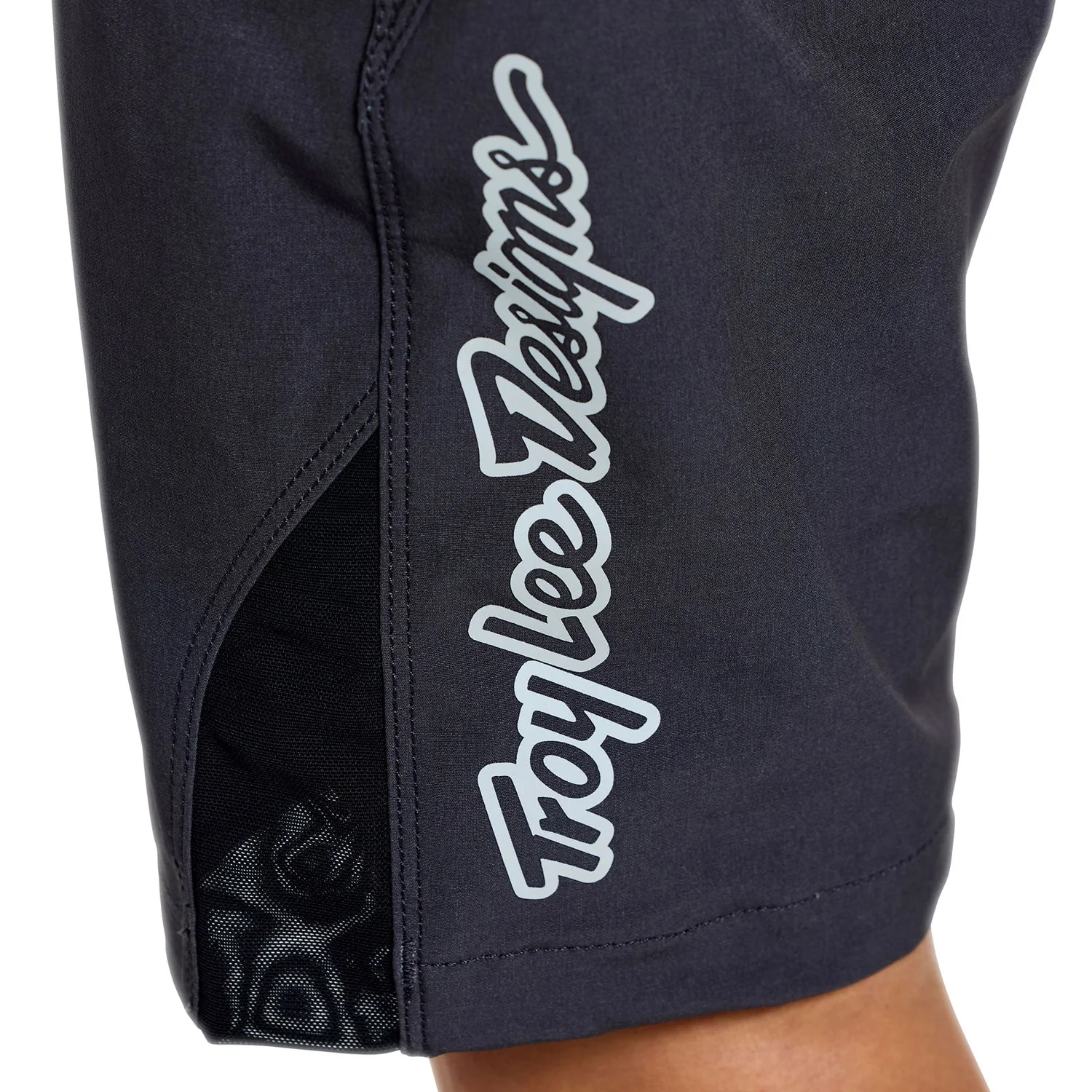 Womens Lilium Pro Short Shell Radlerhose, schwarz, Mesh-Einsatz, enganliegend, Troy Lee Designs