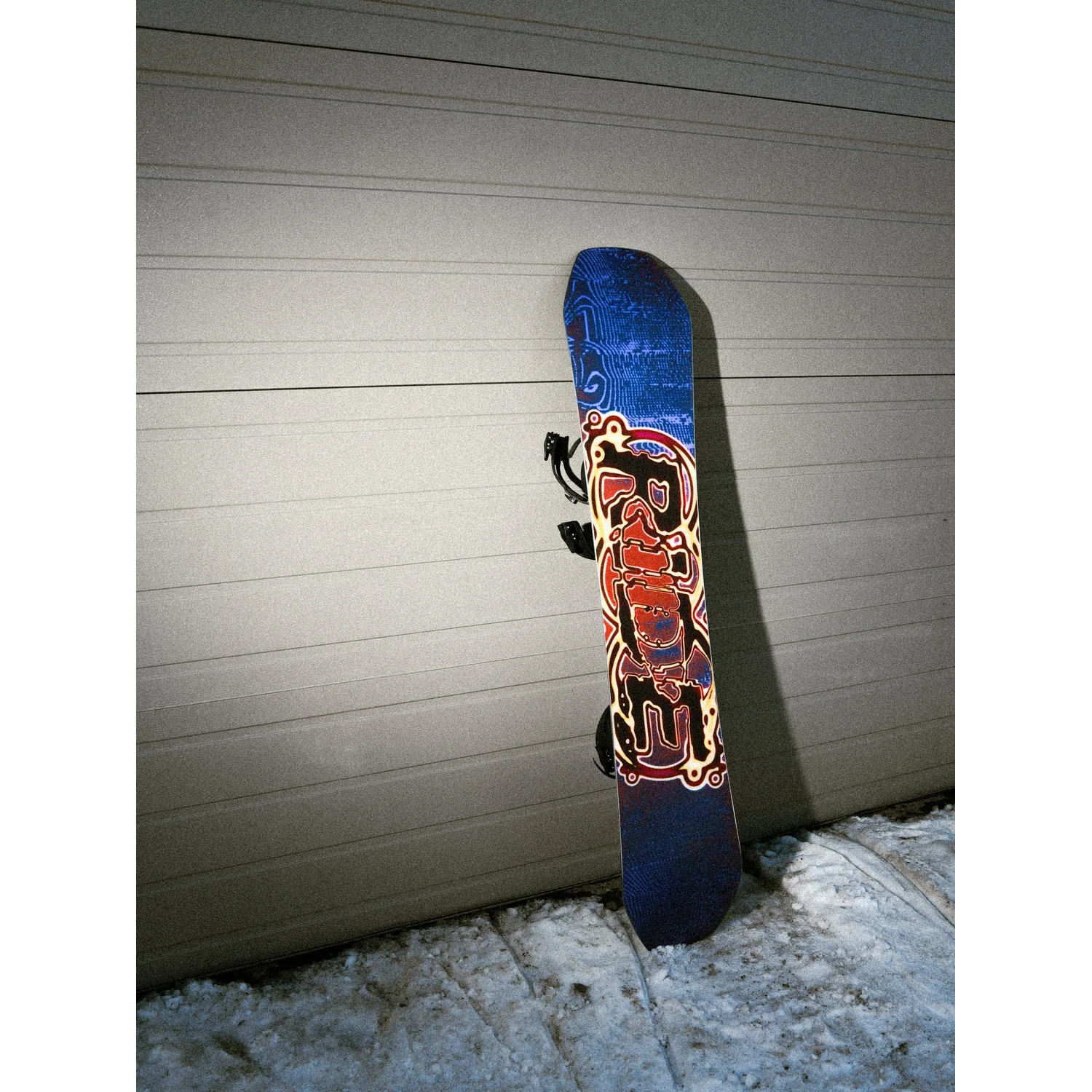 Benchwarmer Snowboard, Snowboardbindungen, Blau, Grafikmuster