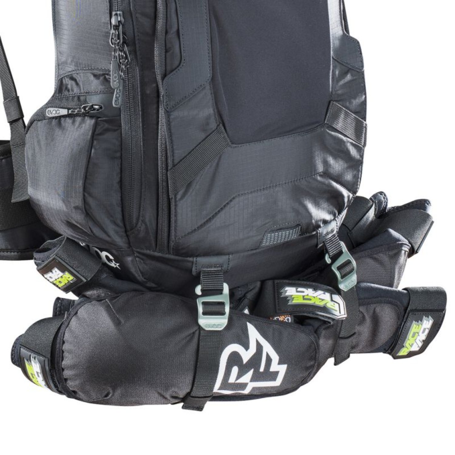 Sac à dos, modulaire, rembourré, noir, sangles