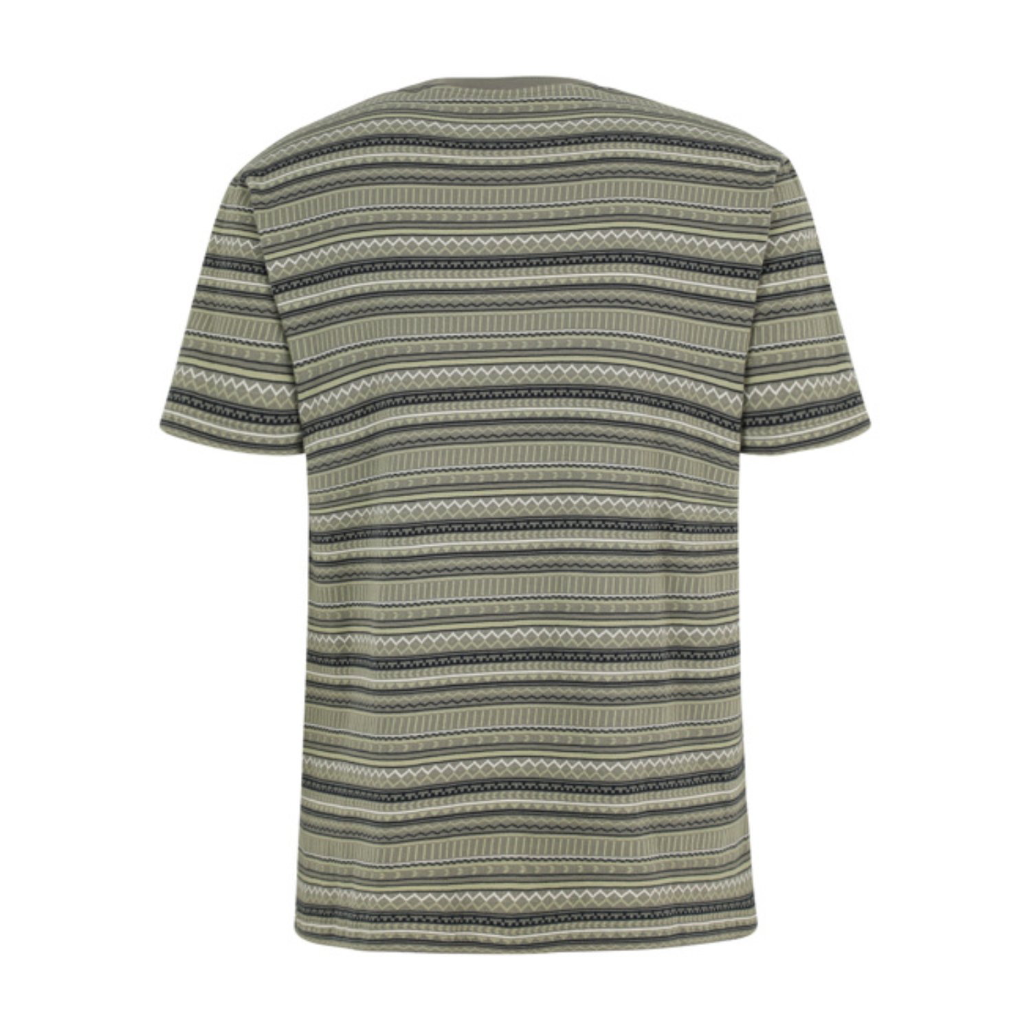 T-shirt, manches courtes, imprimé allover, rayures, jersey