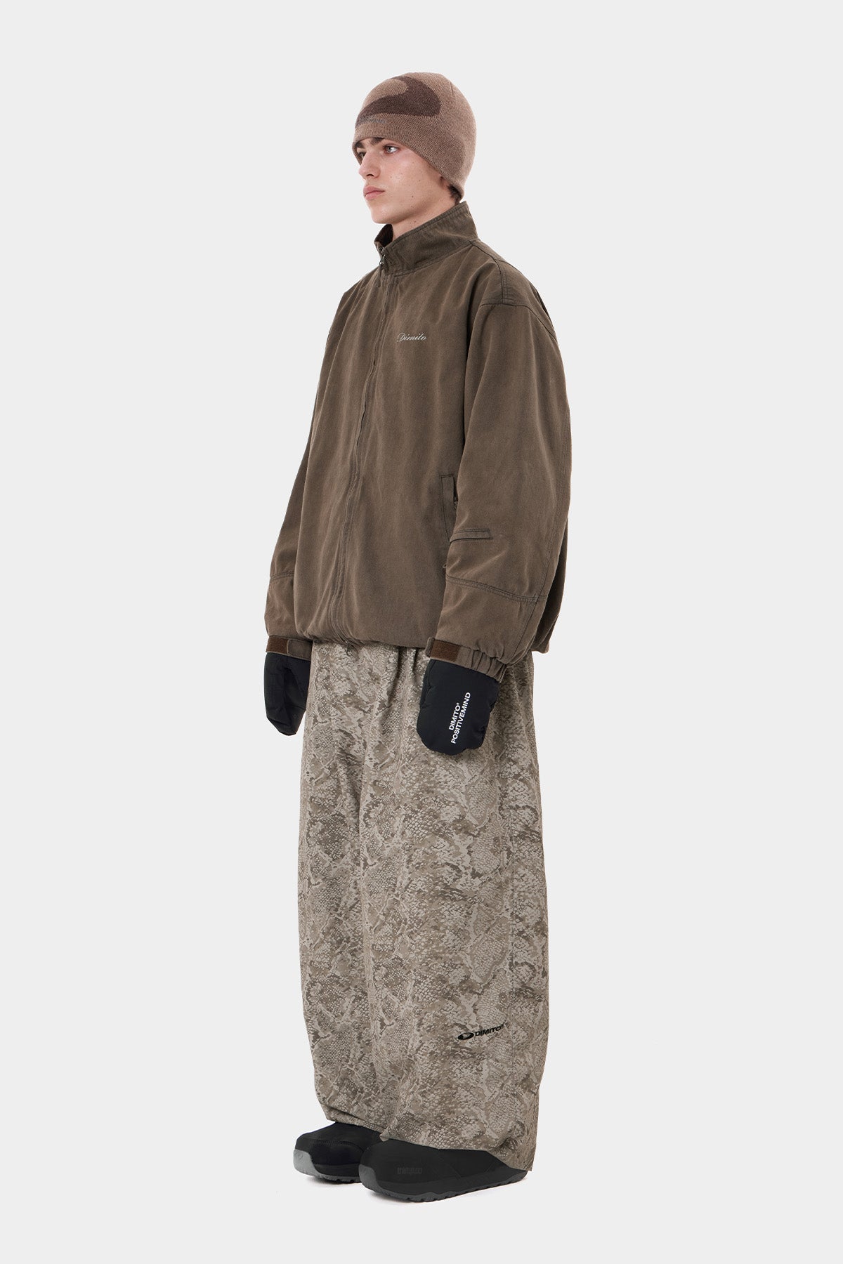 Banded Wide Pants Dimito Banded Wide Pants Desert Snake, vue 9