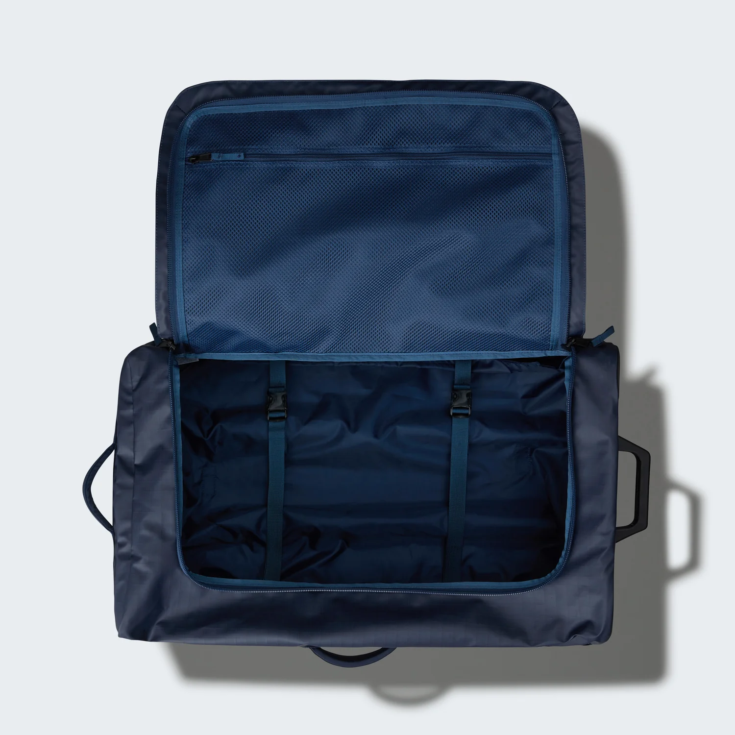 Reisetasche, Dunkelblau, Nylon, Netzfach, Reißverschlussfach
