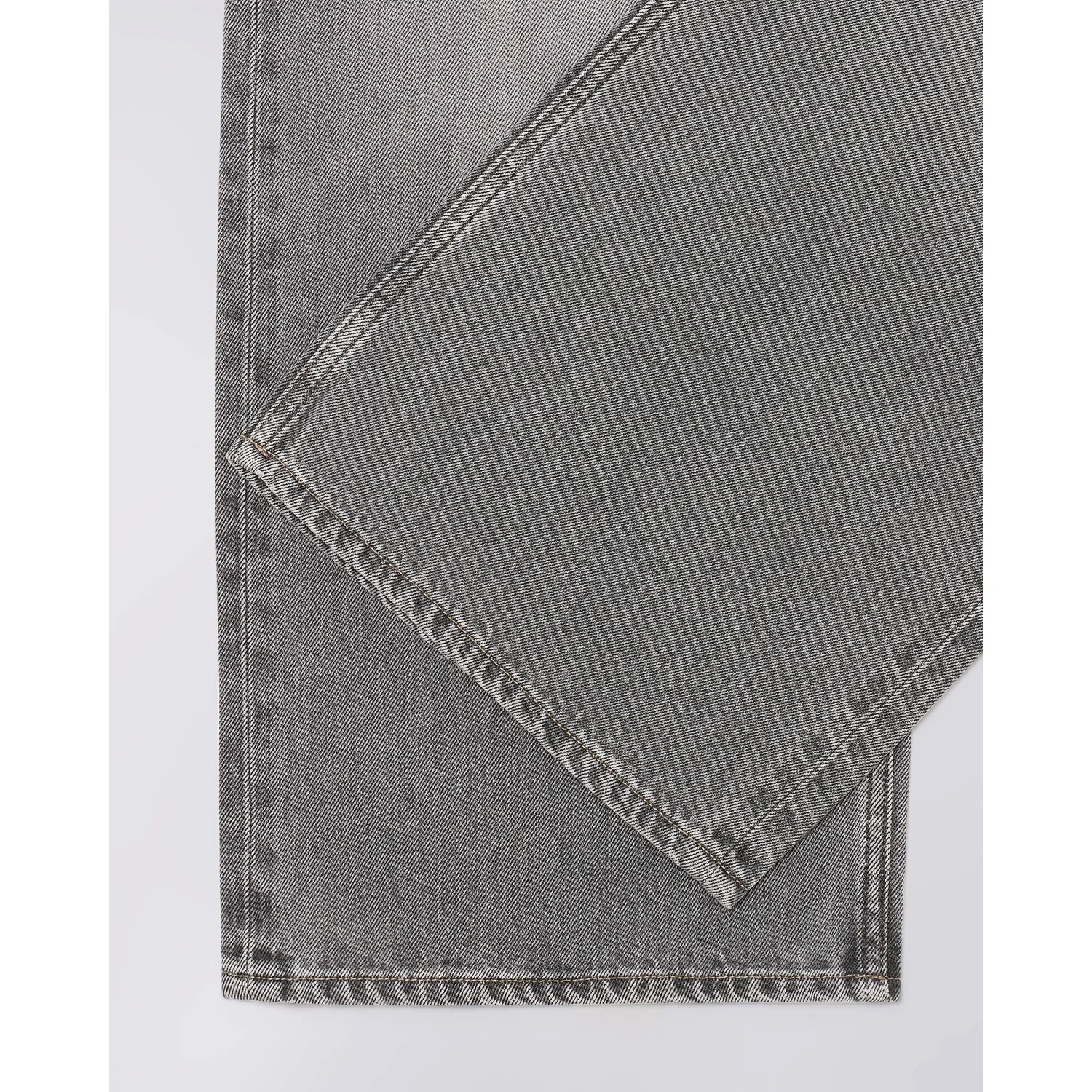 Jeansstoff, Graue Waschung, Denim, Kontrastnähte, Baumwollstoff