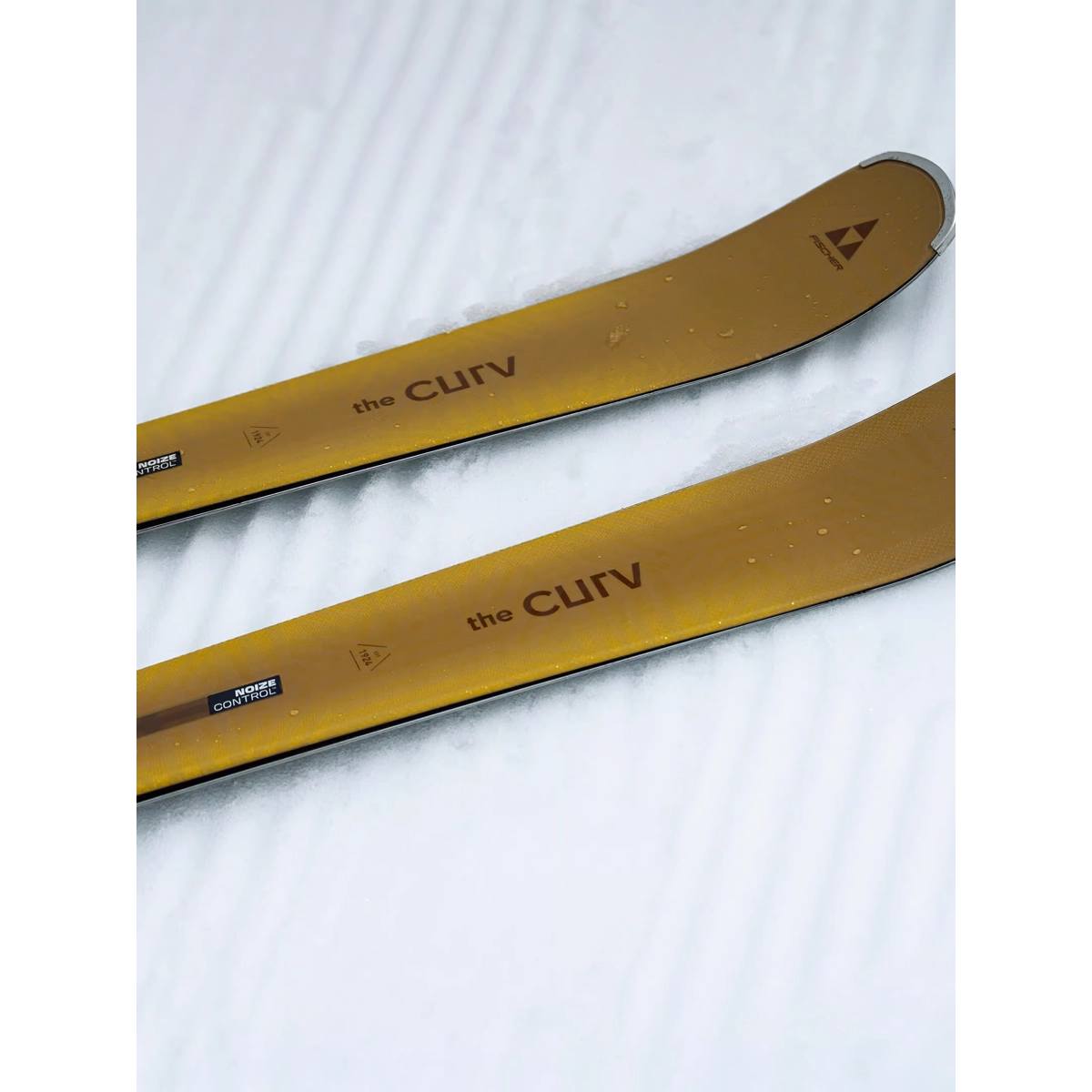 Ski, skis, neige, jaune, spatule rocker