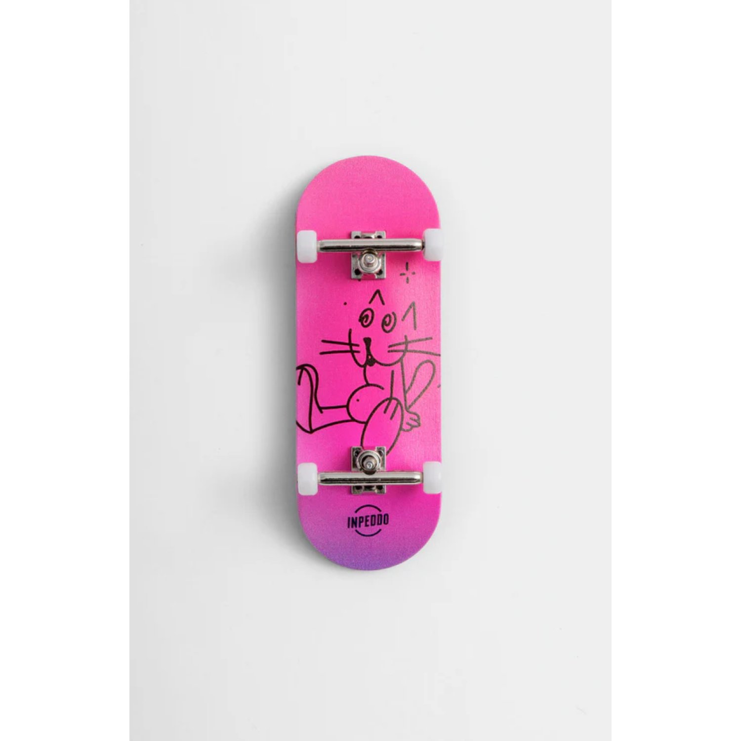 Fingerboard Spielzeug-Skateboard, Kinder-Skateboard, Mini-Skateboard, Pink, Cartoon-Design