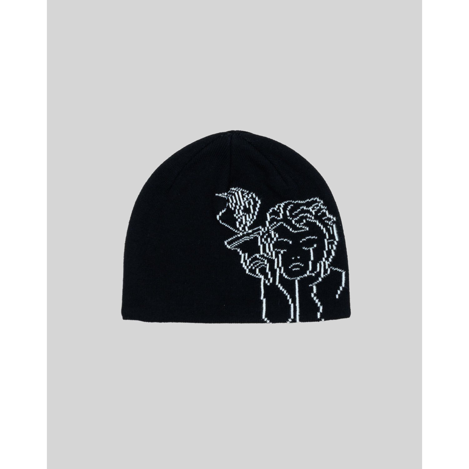 Mütze, Beanie, Schwarz, Stickerei, Design