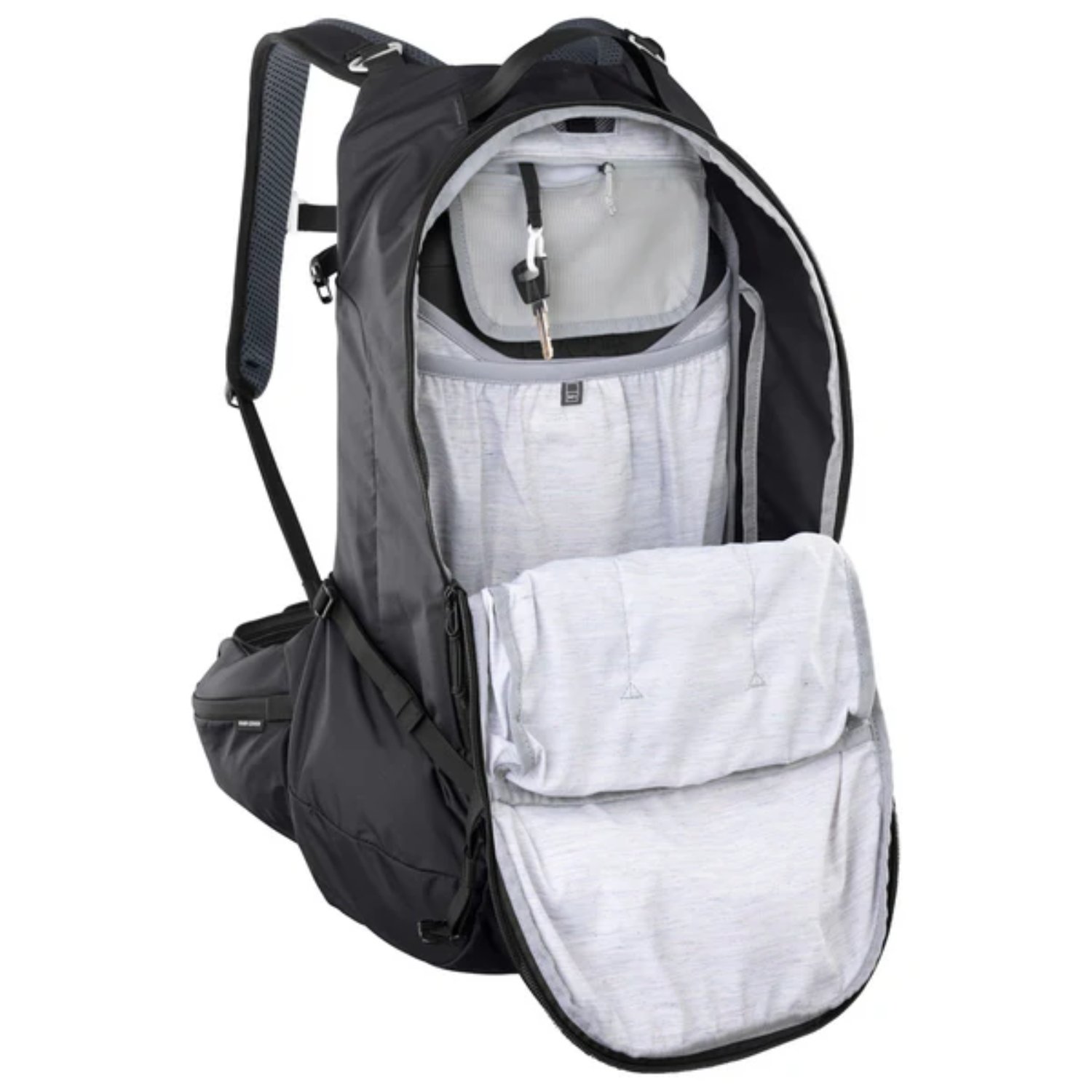 Sac à dos, poche latérale, fermeture à glissière, cordon de serrage