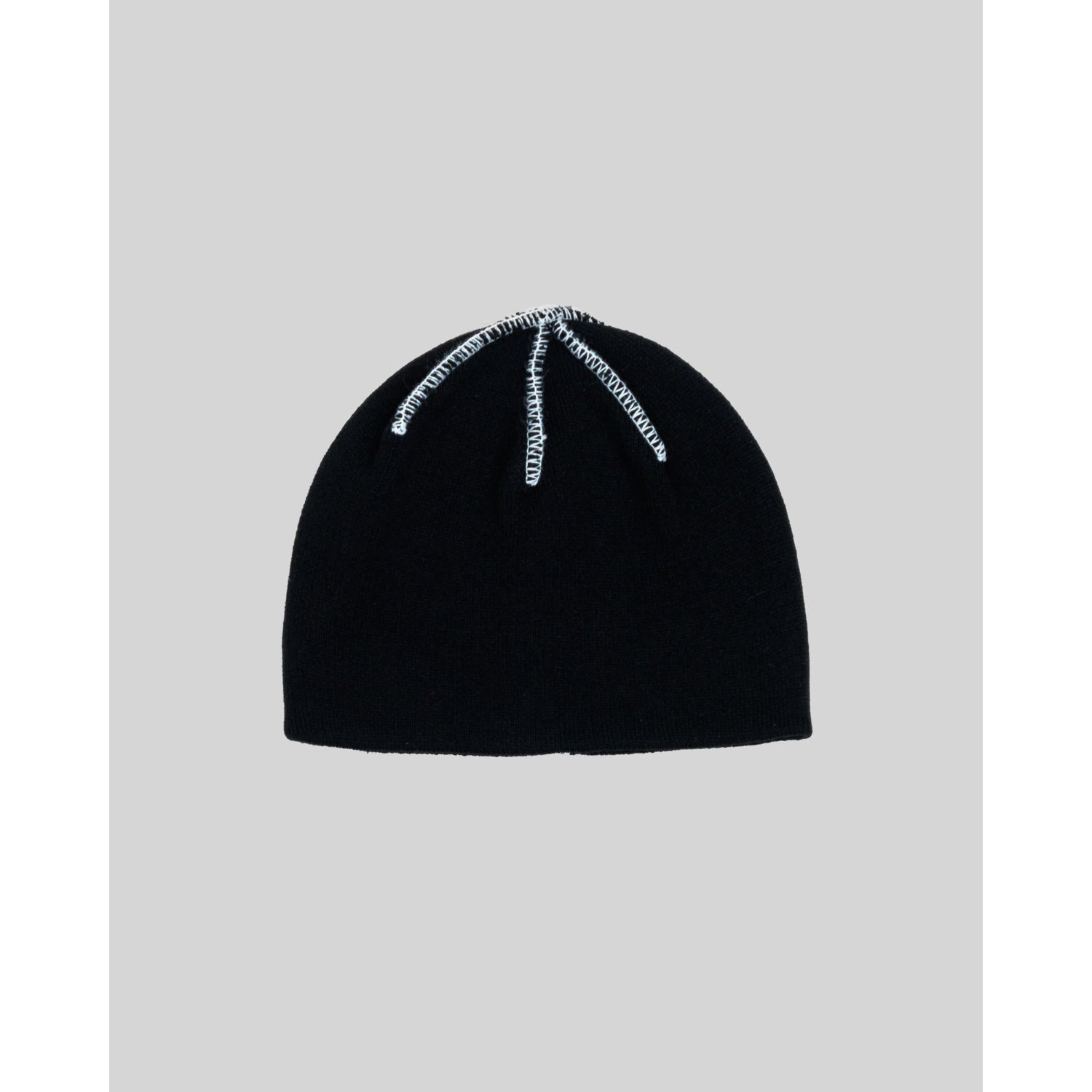Inside Out Beanie Bonnet, couvre-chef, noir, couture piquée, fermeture par cordon