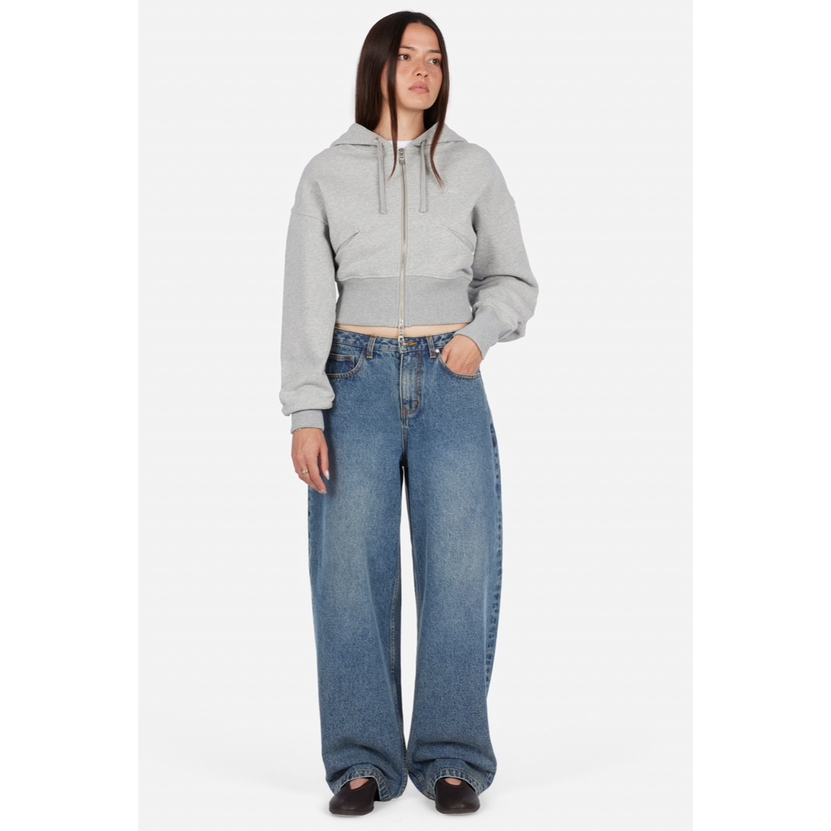 Women's Baggy Denim Pants Dime Women's Baggy Denim Pants Indigo Washed, vue 6