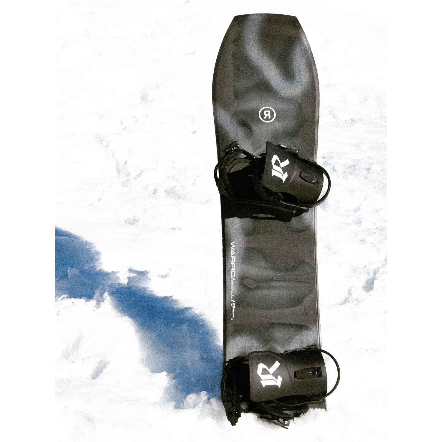 Snowboard, Snowboardbindungen, Schwarz, Grau, Marmoroptik